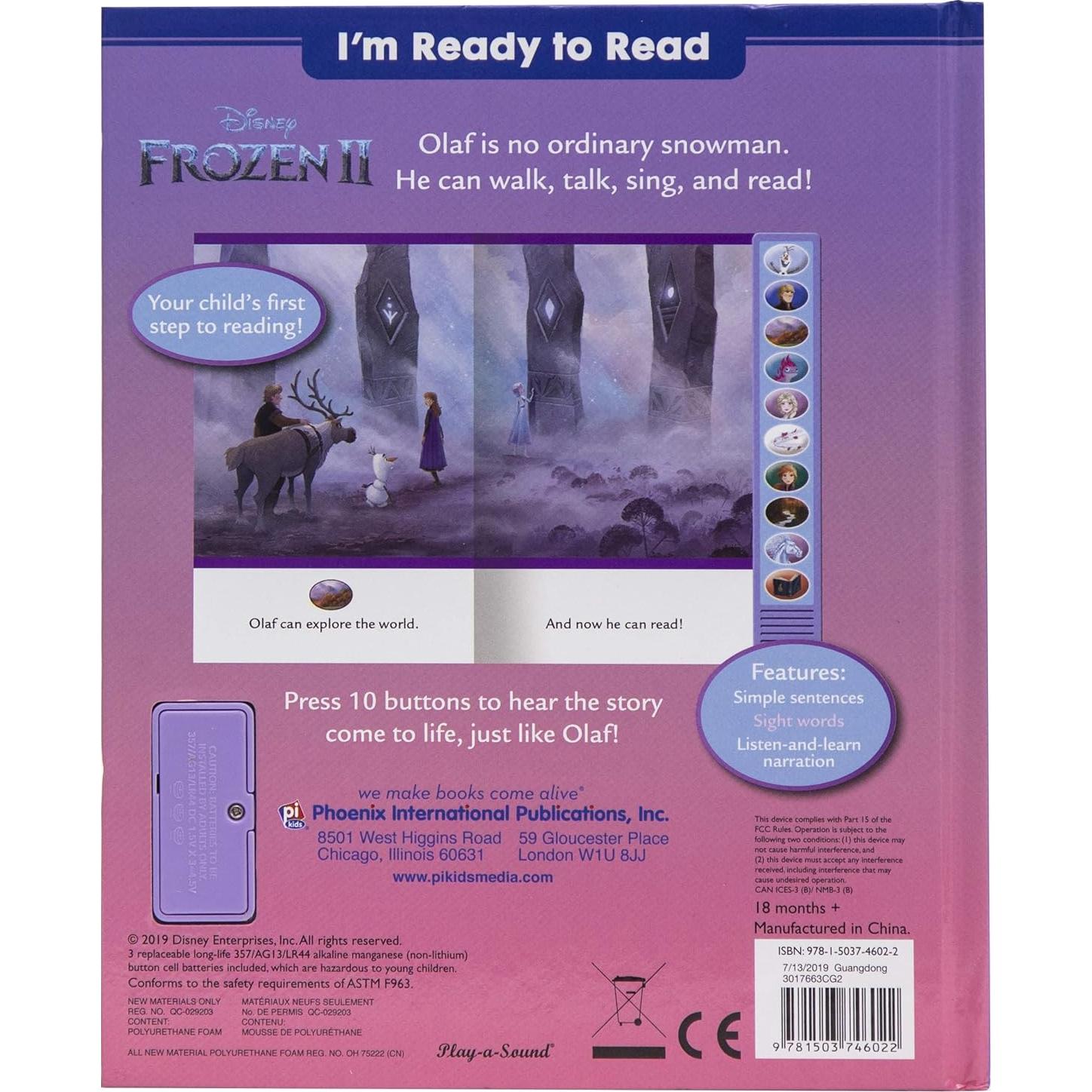Disney Frozen 2 - I'm Ready to Read with Olaf and Friends - PI Kids (Play-A-Sound)