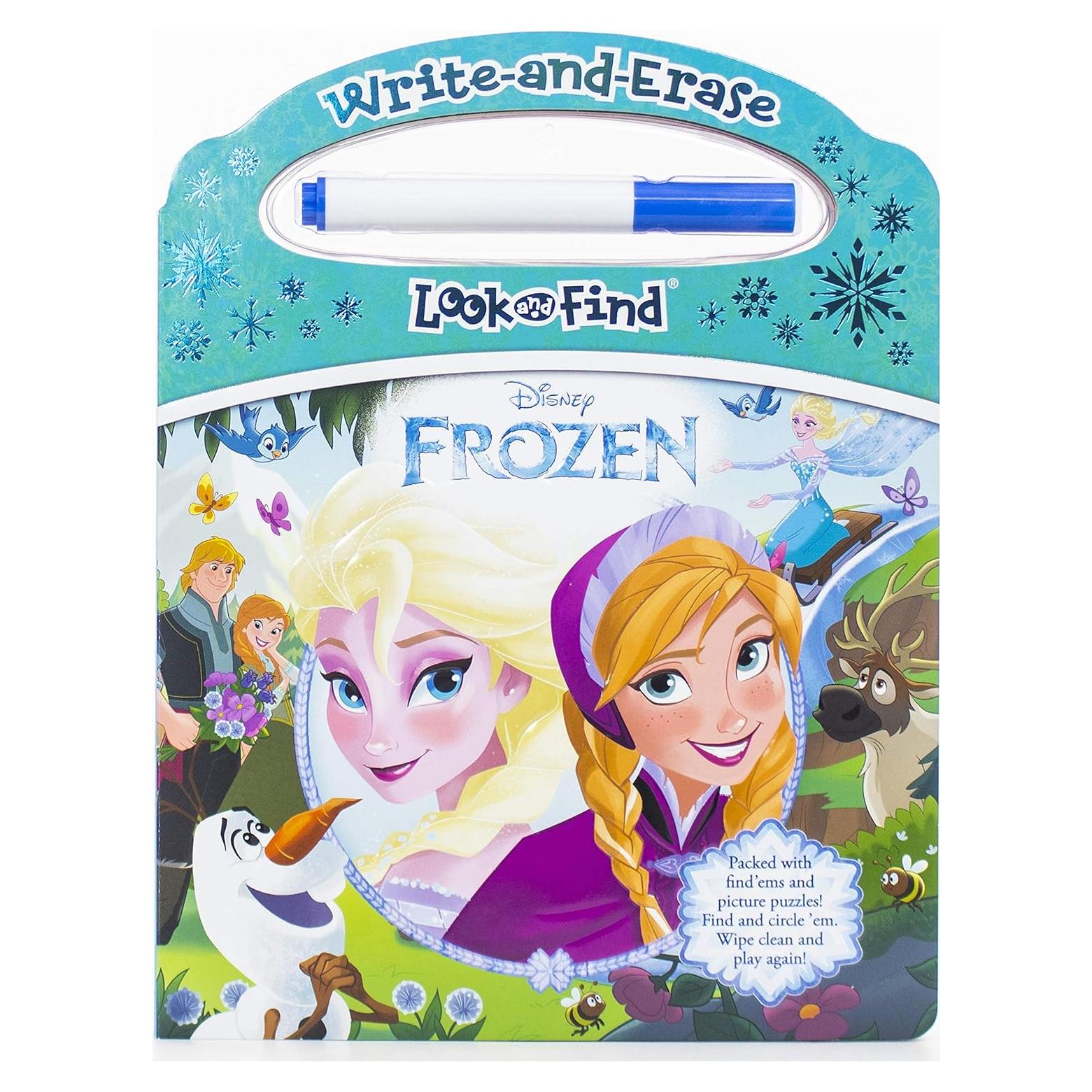 Disney Frozen - Write-and-Erase Look and Find - Wipe Clean Learning Board - PI Kids