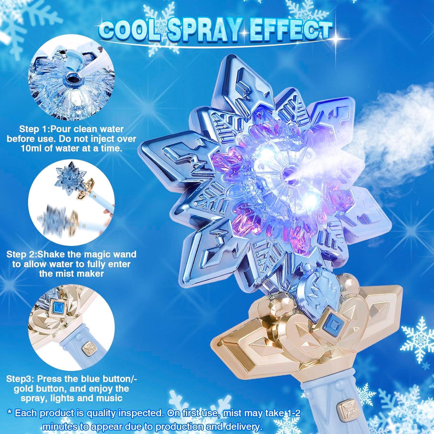 Varita Mágica de Copo de Nieve CharmRegion con Luz y Música