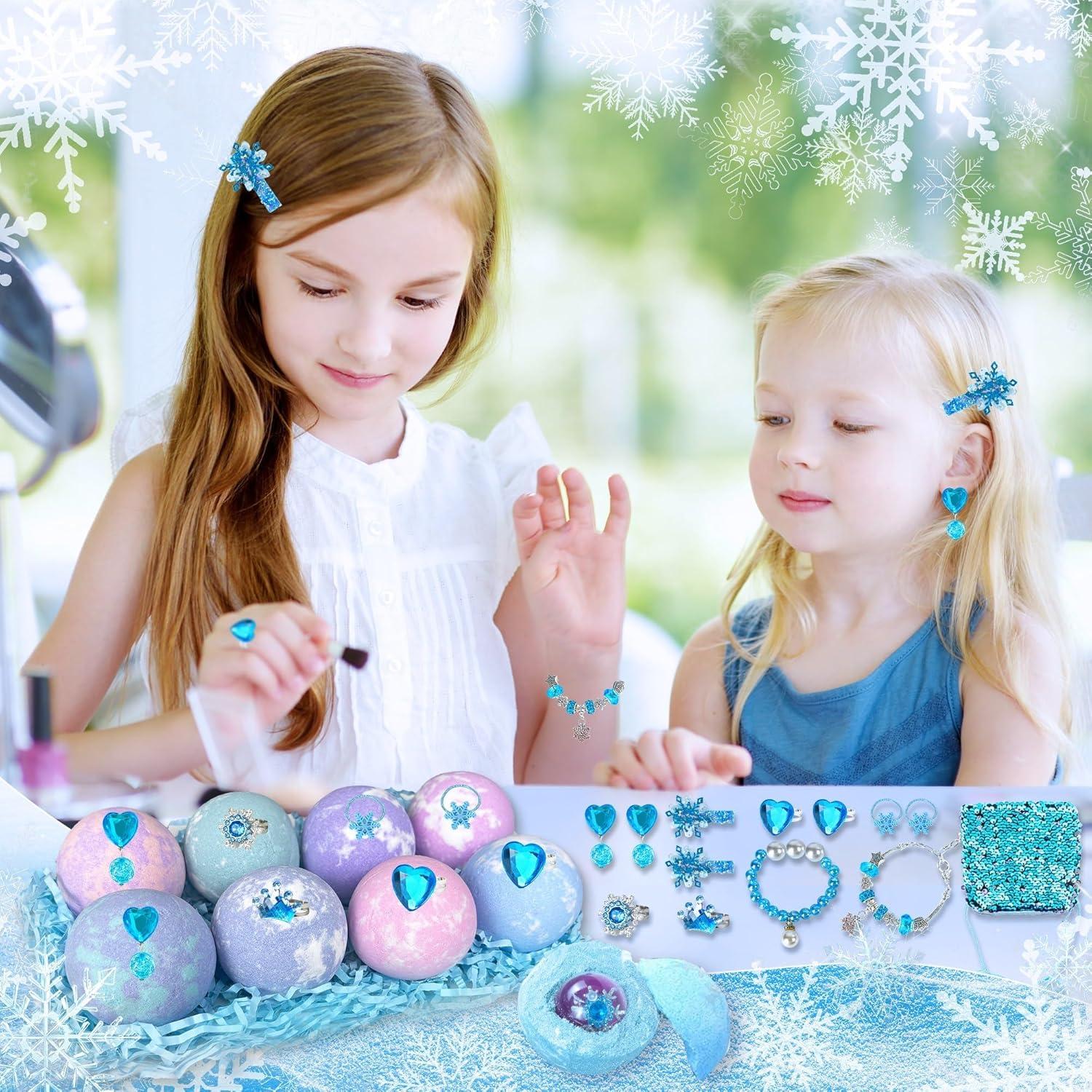 Bombas de Baño Siawoy para Niños - 8 Piezas con Joyería