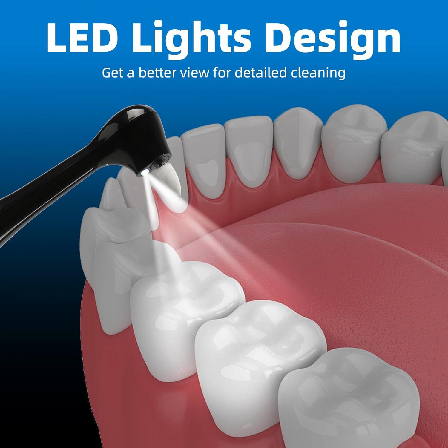 Pulidor Dental GUPAY Recargable con Luz LED y 5 Modos