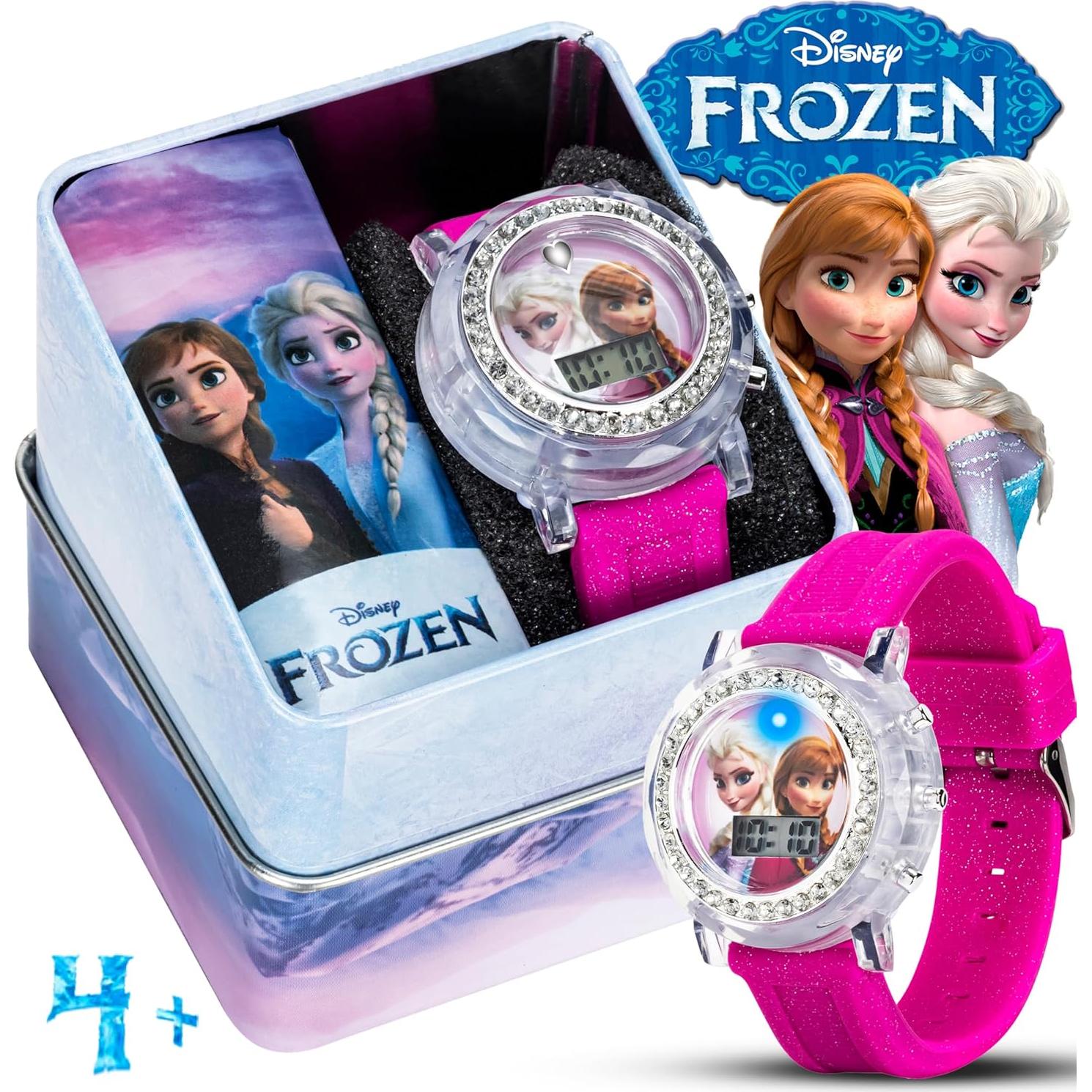 Reloj LCD Accutime Frozen Elsa y Anna para Niñas