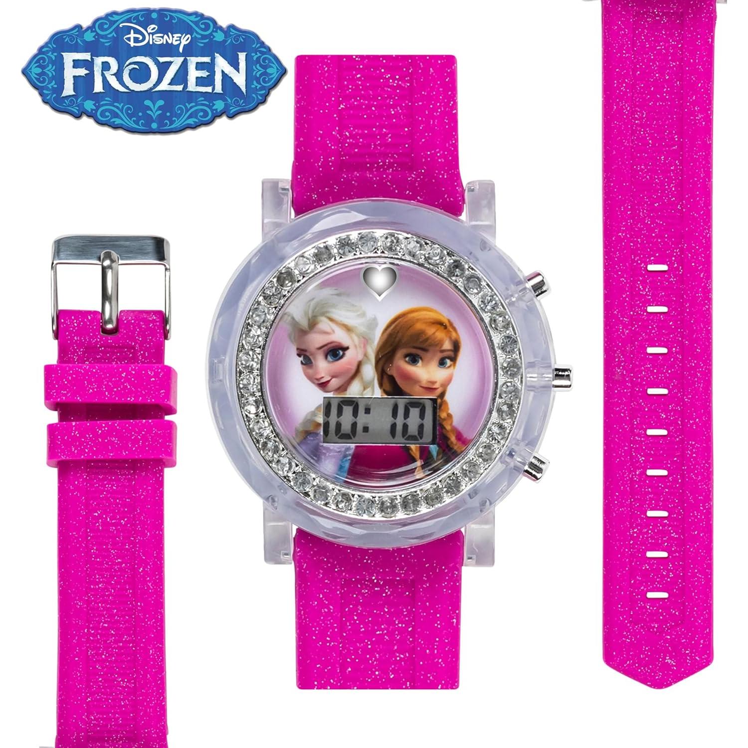 Reloj LCD Accutime Frozen Elsa y Anna para Niñas