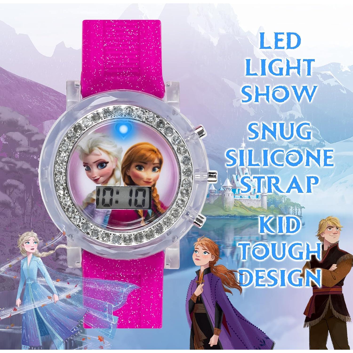 Reloj LCD Accutime Frozen Elsa y Anna para Niñas