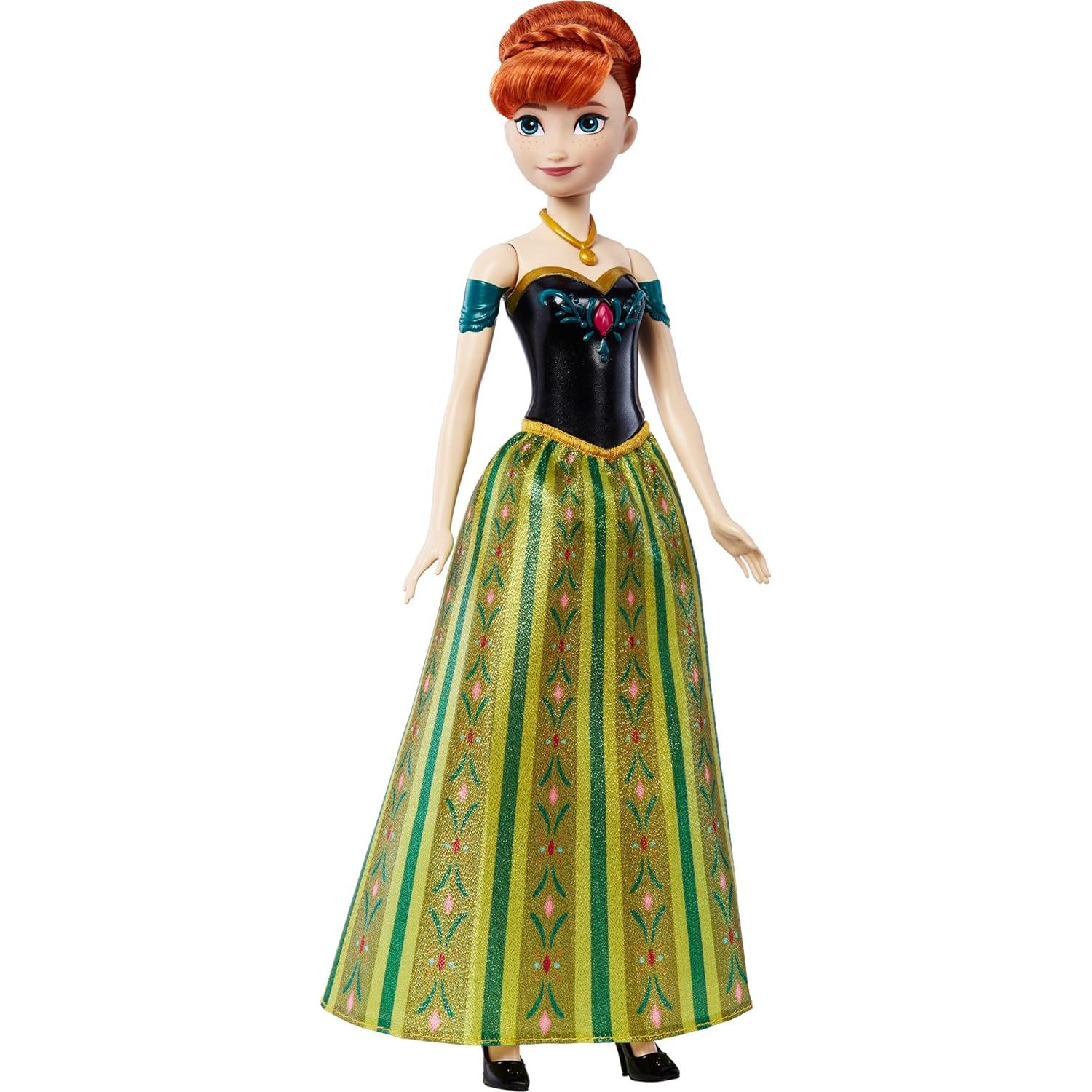 Muñeca Anna Cantante Mattel Frozen 30 cm con Ropa de Castillo