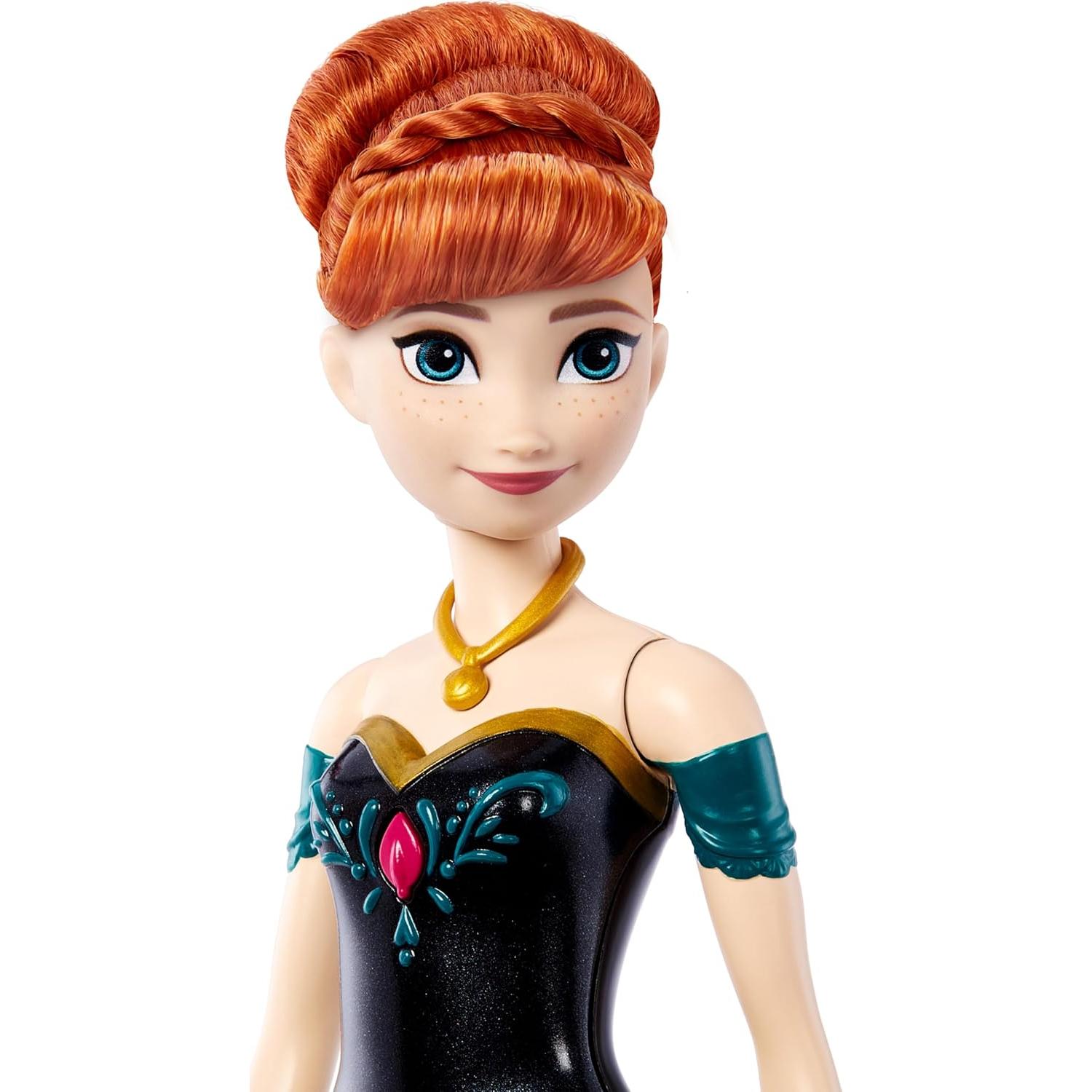 Muñeca Anna Cantante Mattel Frozen 30 cm con Ropa de Castillo