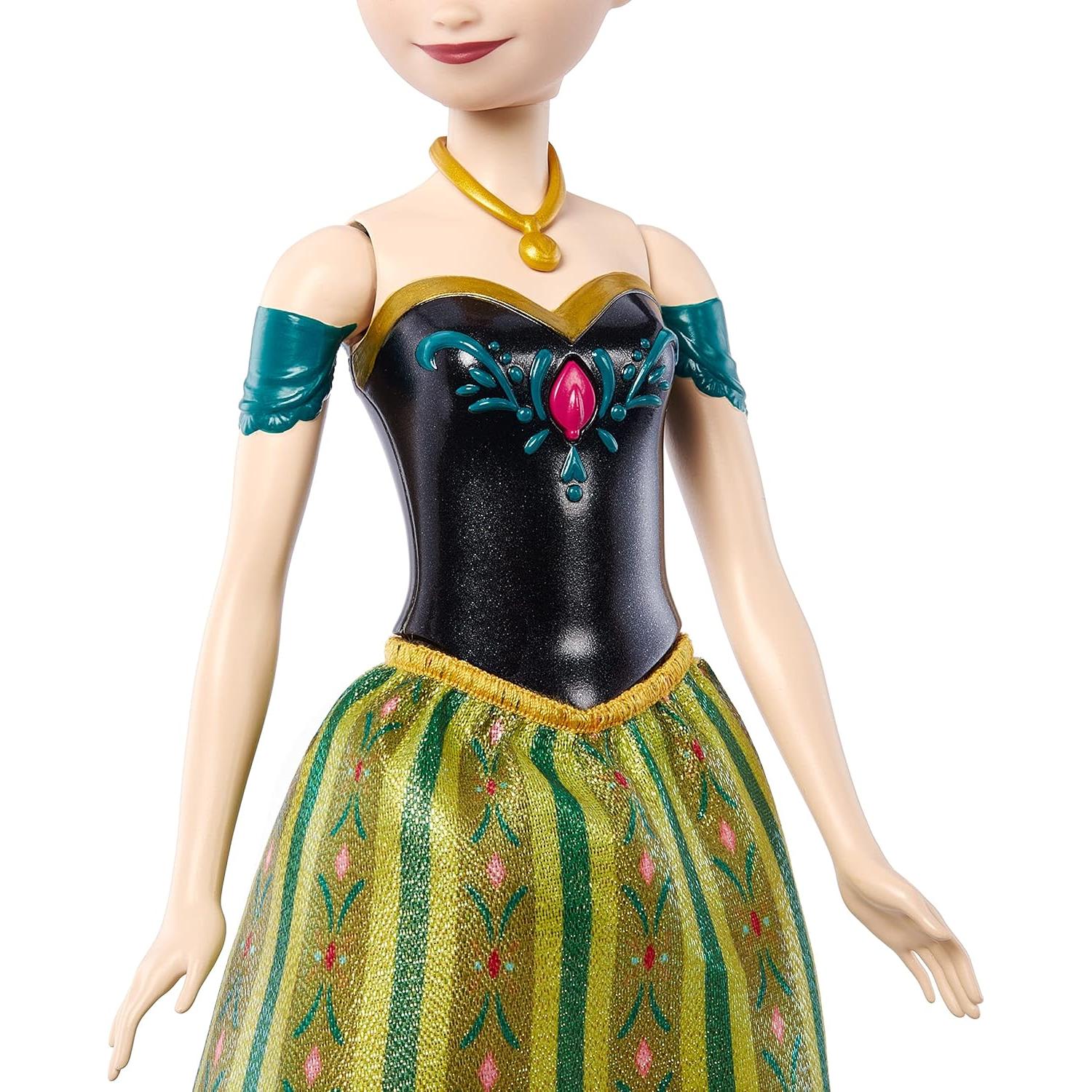 Muñeca Anna Cantante Mattel Frozen 30 cm con Ropa de Castillo
