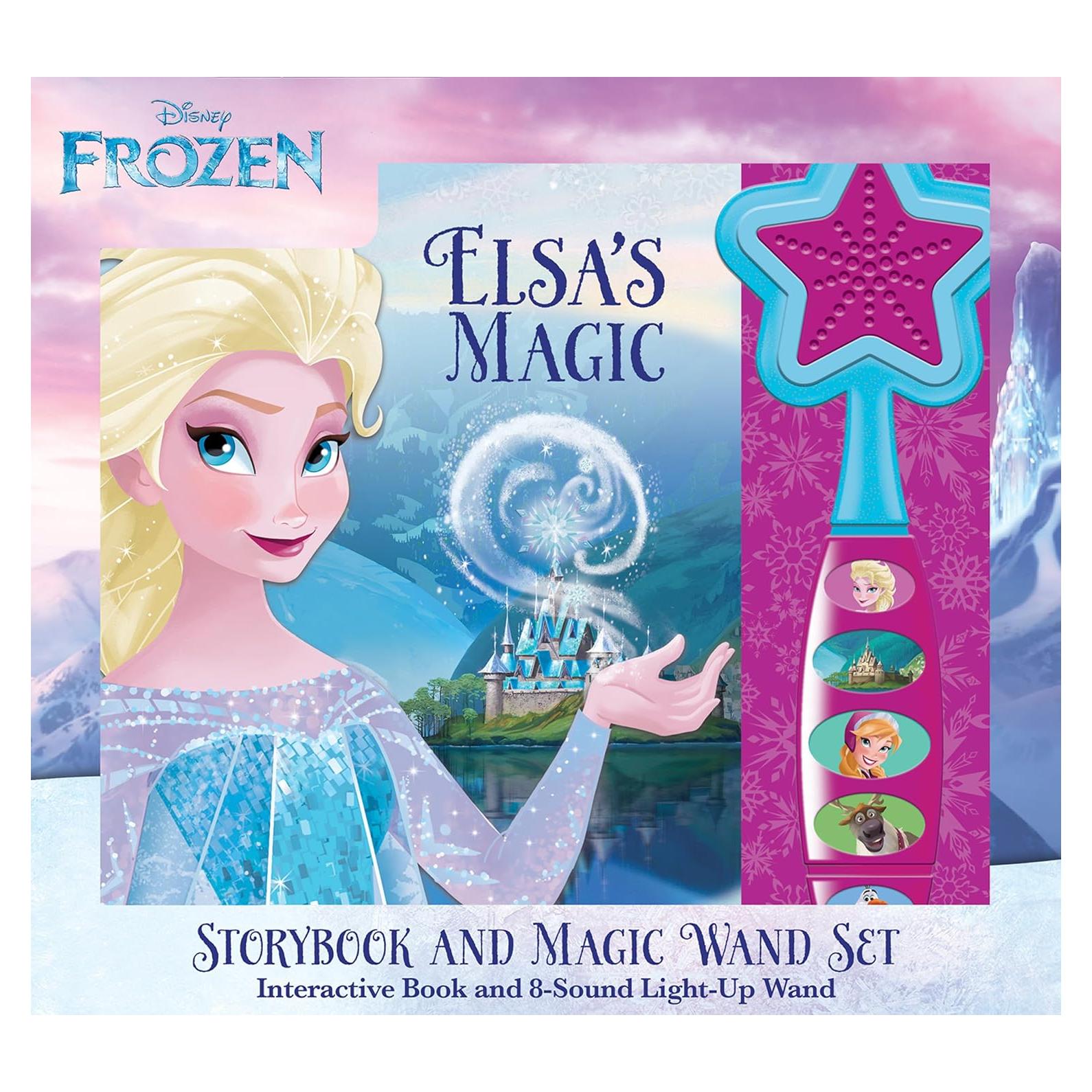Disney Frozen - Elsa's Magic - Storybook and Magic Wand Toy Sound Book Set - PI Kids