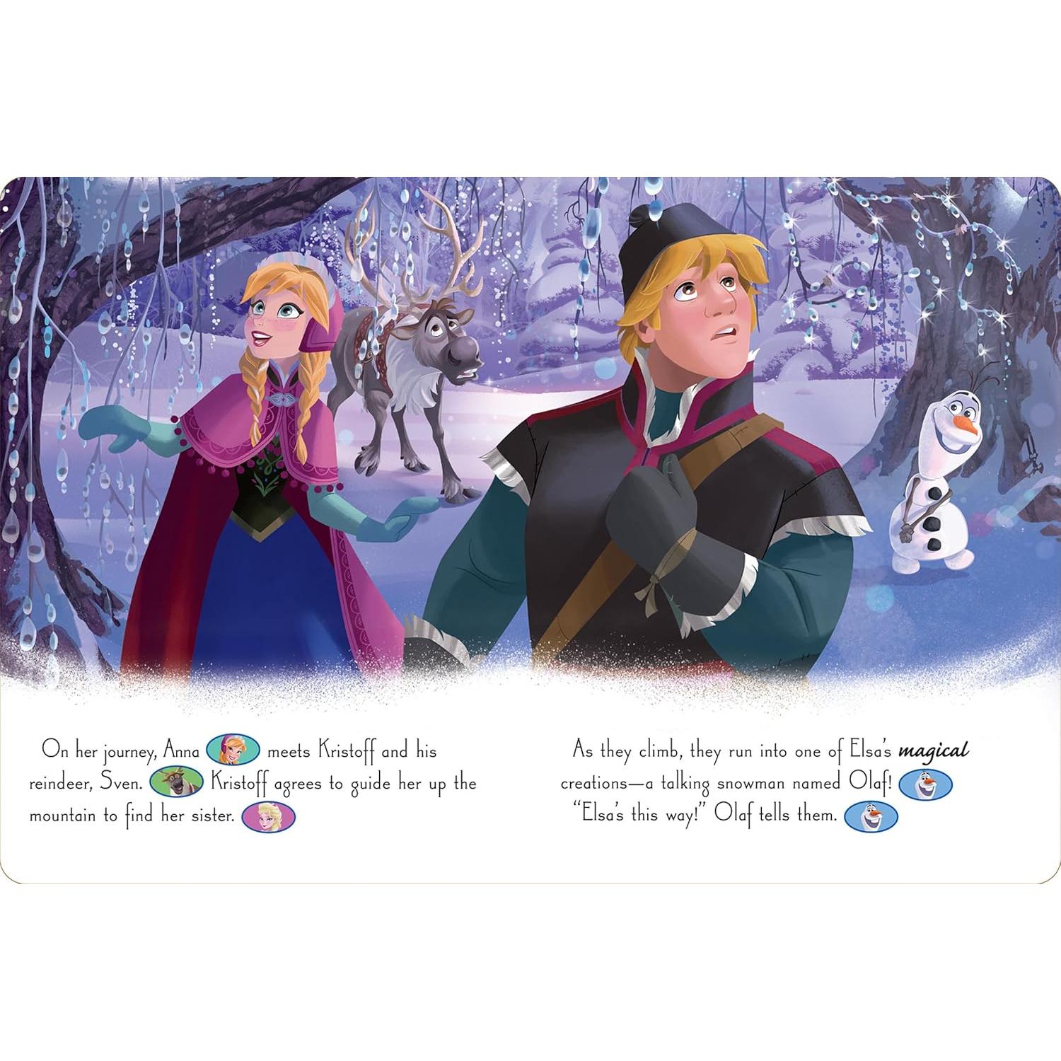 Disney Frozen - Elsa's Magic - Storybook and Magic Wand Toy Sound Book Set - PI Kids