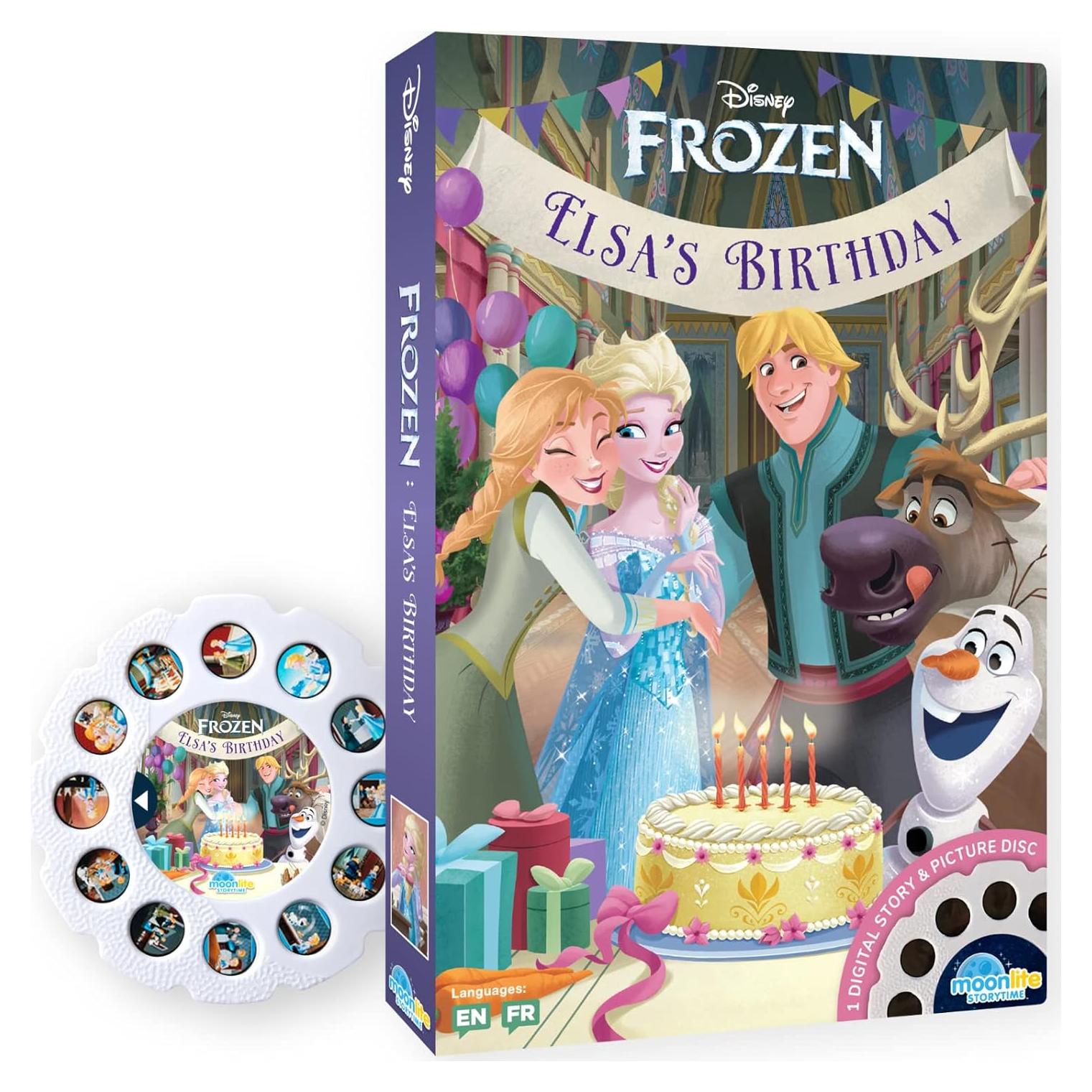 Disco de Cuento Cumpleaños de Elsa Moonlite - 10,16x1,91x15,24 cm