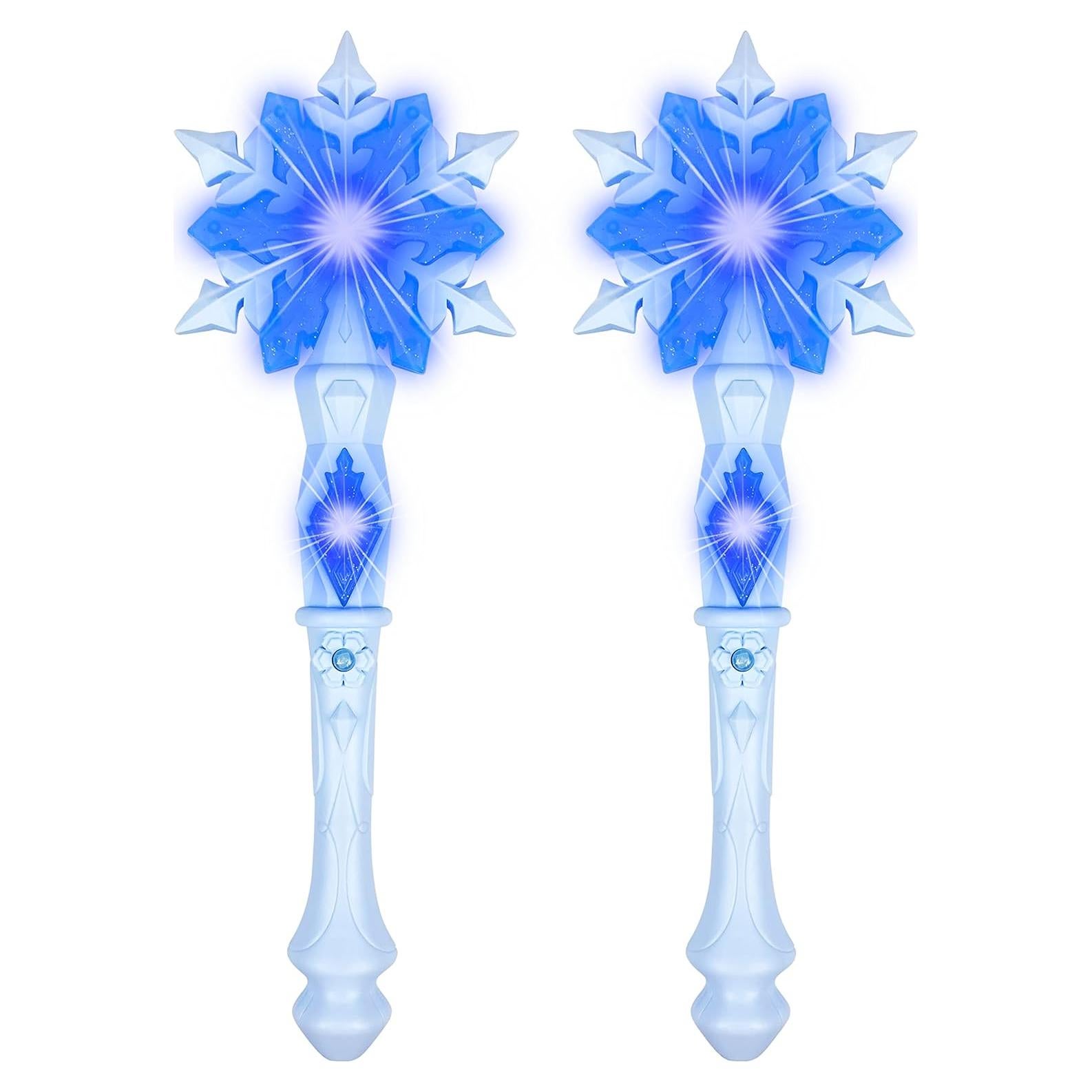 Varitas Iluminadas con Sonido KingGlee 32 cm 2 Piezas Azul