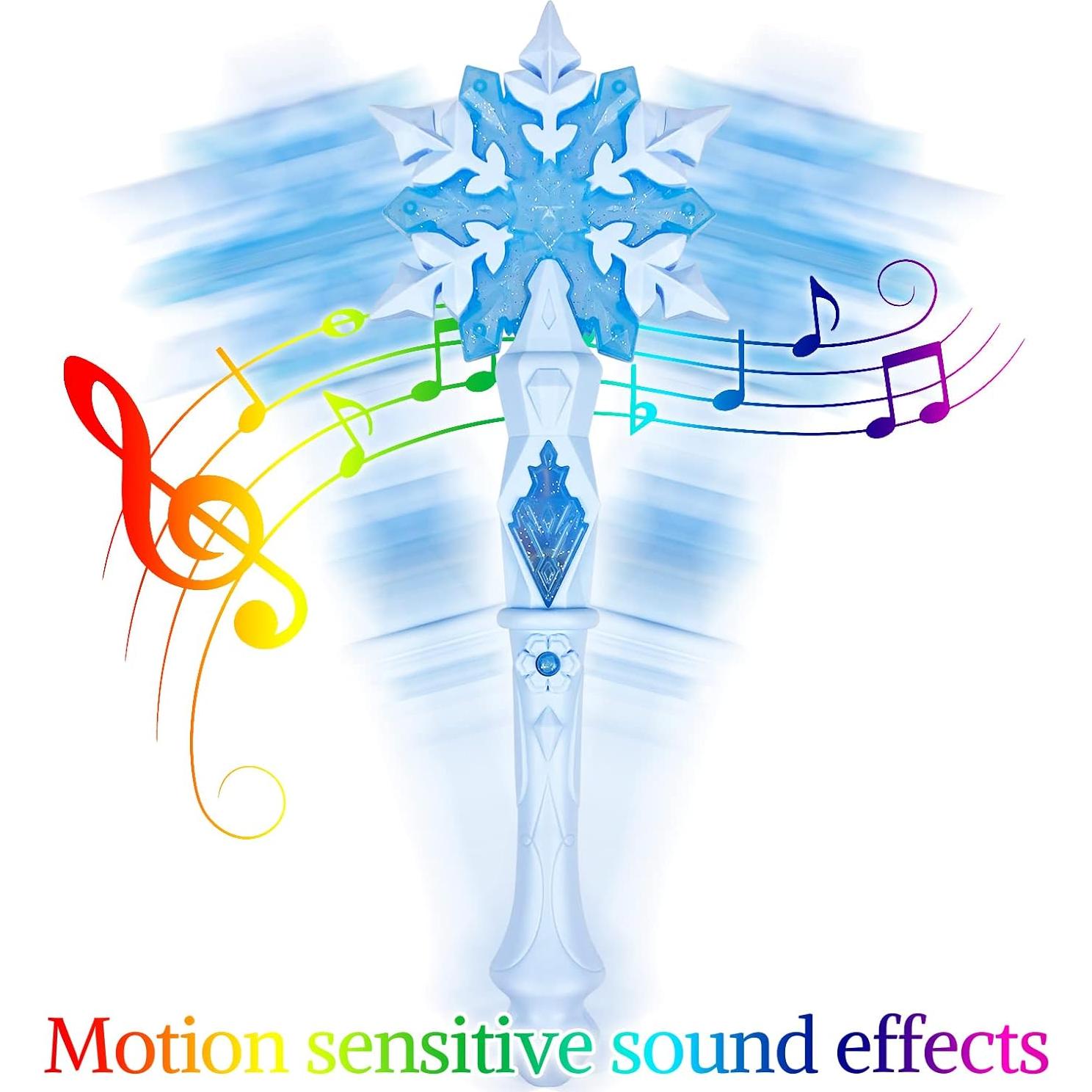 Varitas Iluminadas con Sonido KingGlee 32 cm 2 Piezas Azul