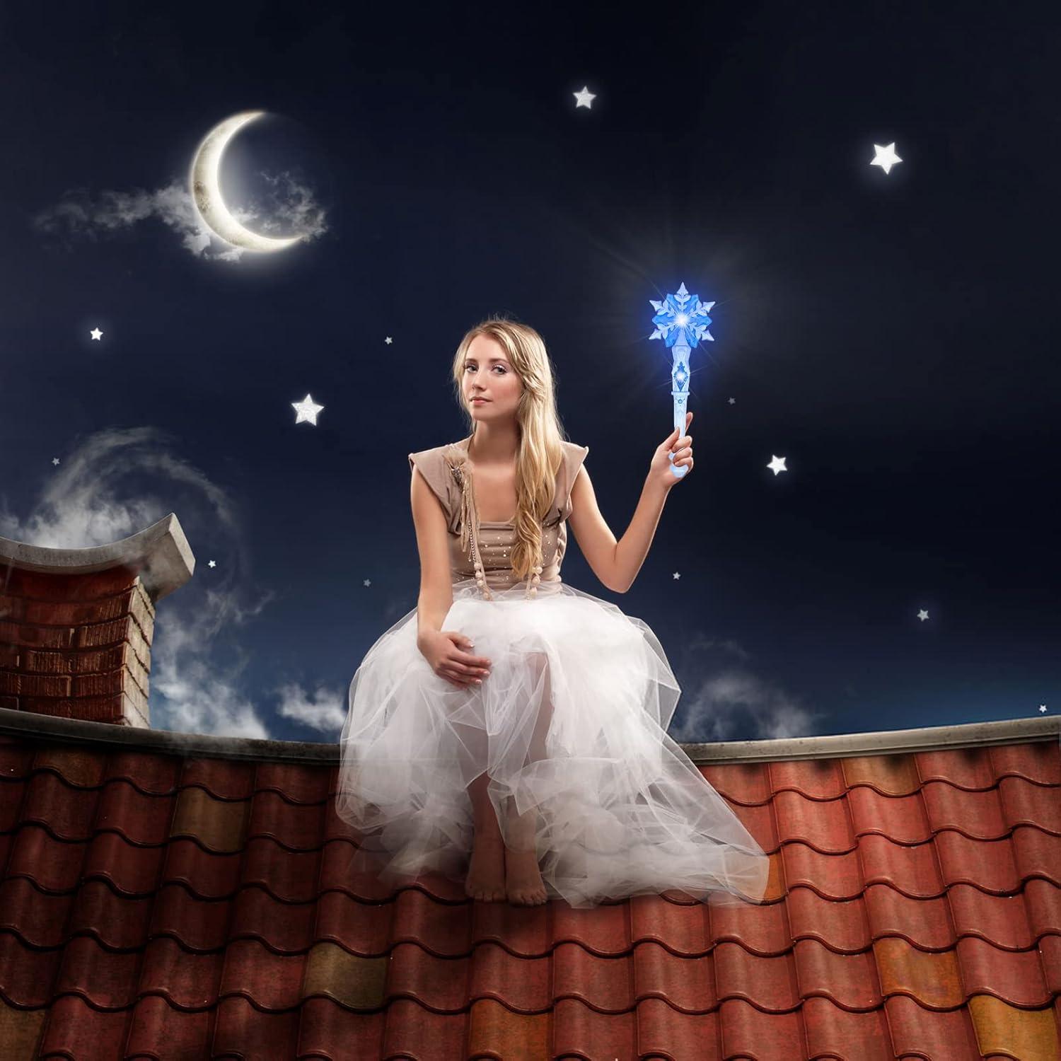 Varitas Iluminadas con Sonido KingGlee 32 cm 2 Piezas Azul