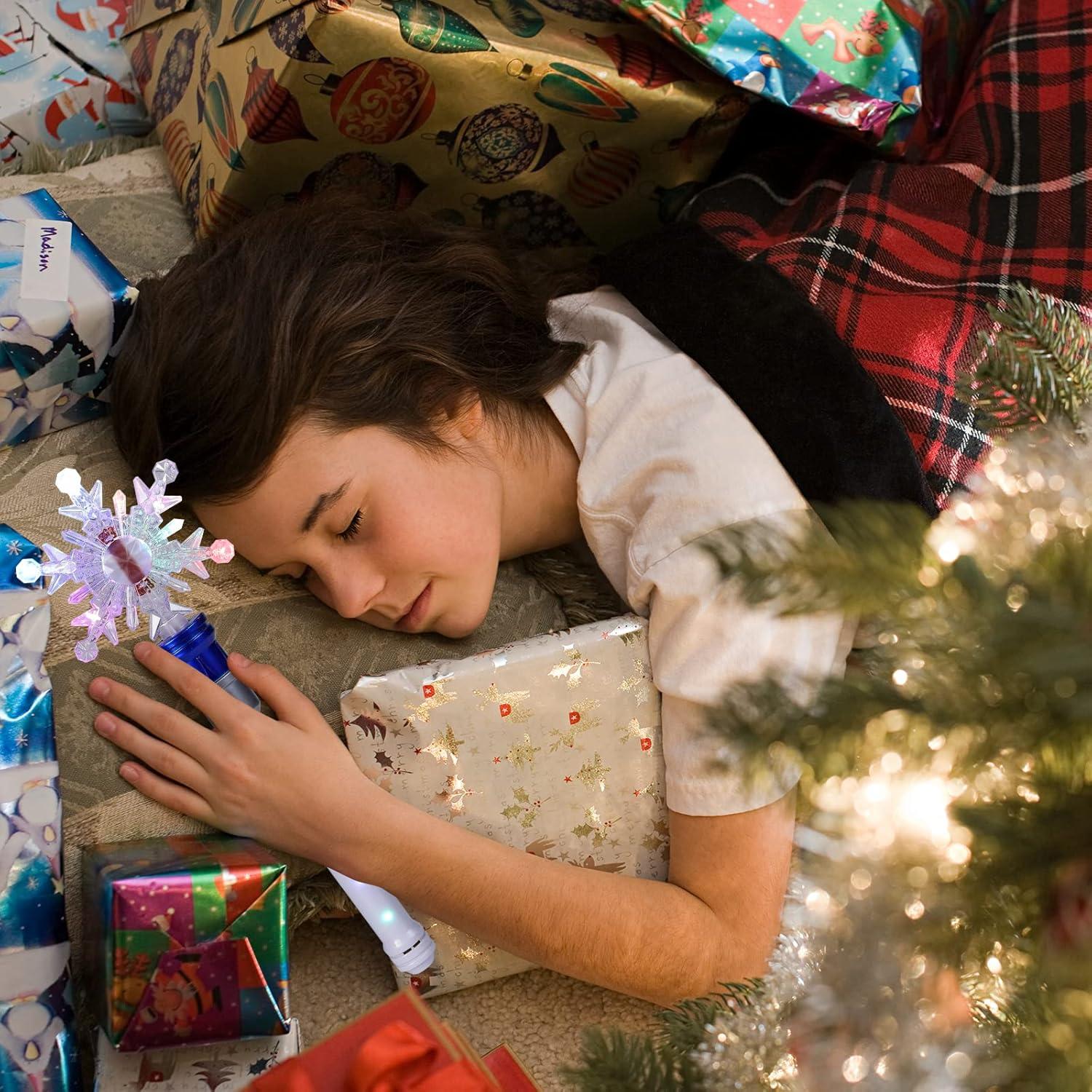 Varita Mágica Iluminada Copo de Nieve Fleeting Azul 36.8 cm