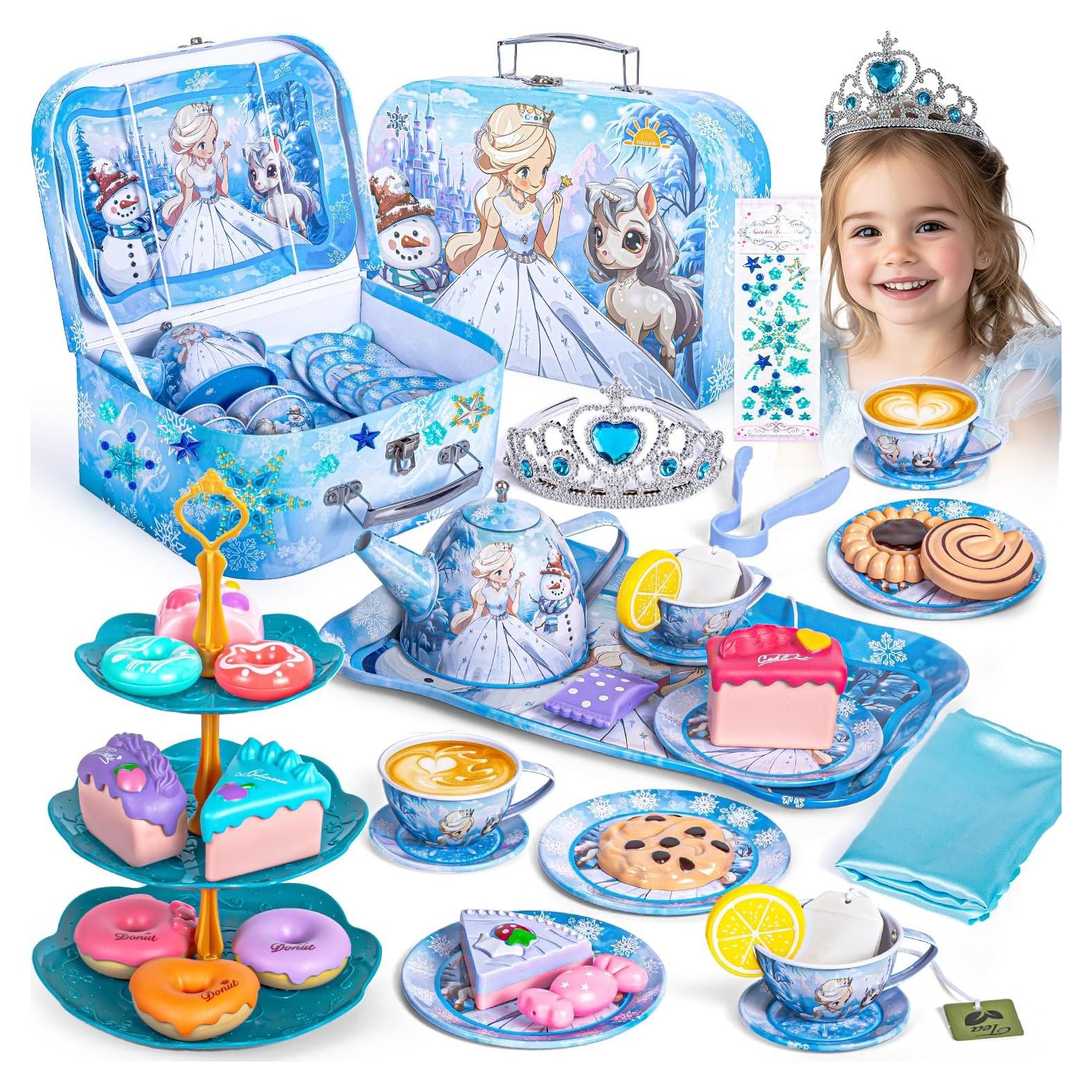 Juego de Té de Juguete Hohosunlar Princesa Congelado