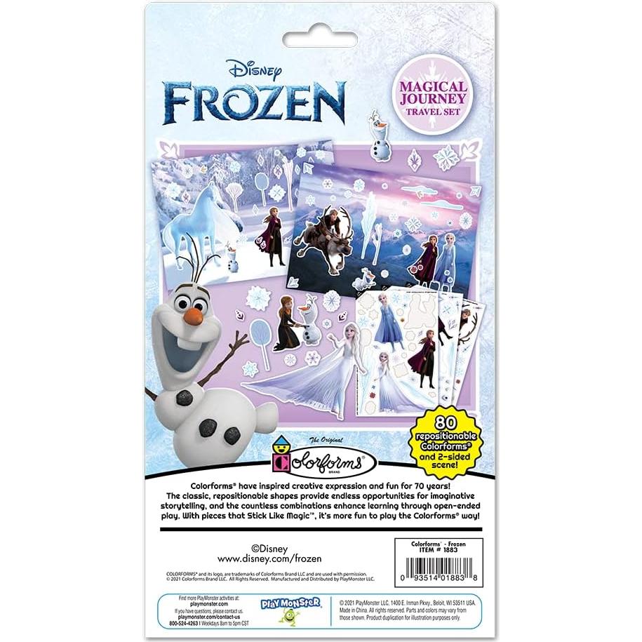 Juego de Viaje Colorforms Frozen - Stickers Reutilizables 3+