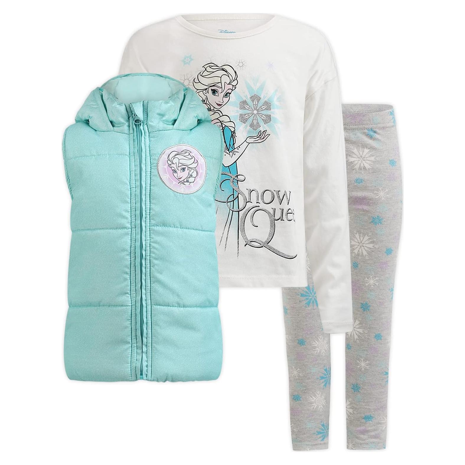 Conjunto Ropa Niñas Disney Frozen Elsa 3 Piezas Talla 5