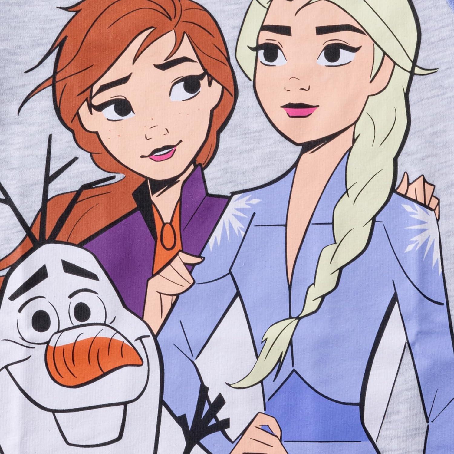 Conjunto camiseta y pantalones cortos Disney Frozen 2T