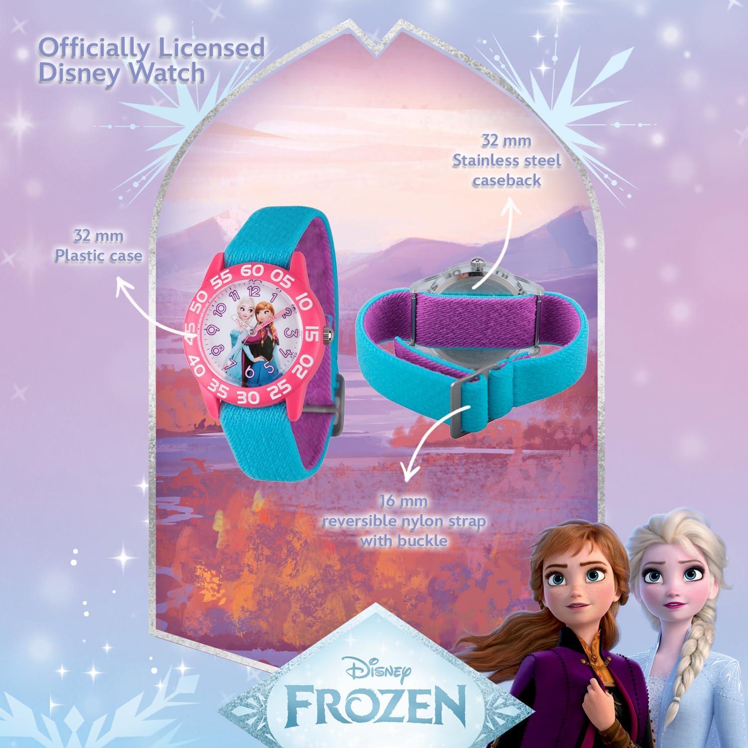 Reloj Disney Frozen para Niñas - Analógico 32mm Rosa