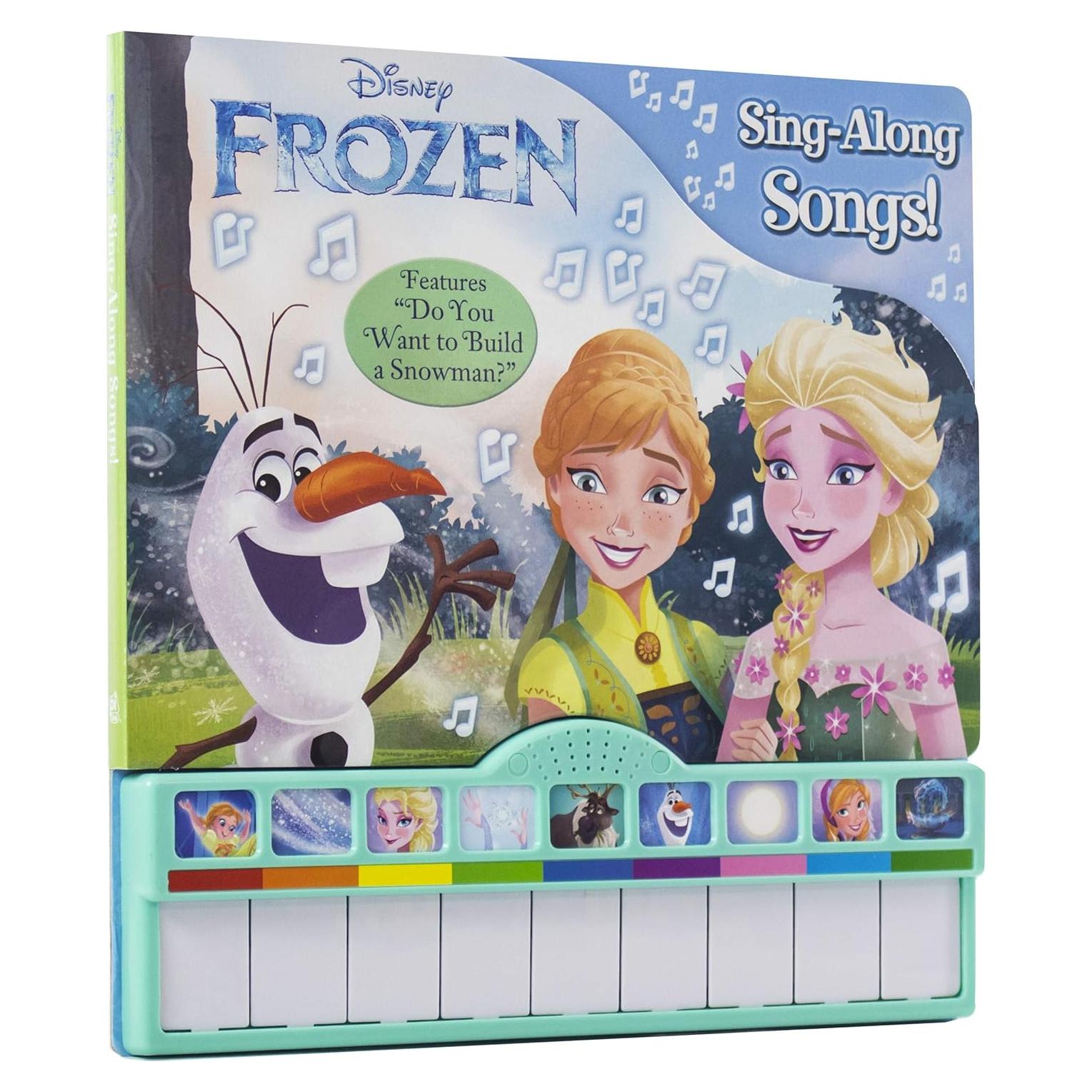 Disney Frozen Elsa, Anna, Olaf, and More! - Sing-Along Songs! Piano Songbook with Built-In Keyboard - Features "Do You want to Build a Snowman?" - PI Kids