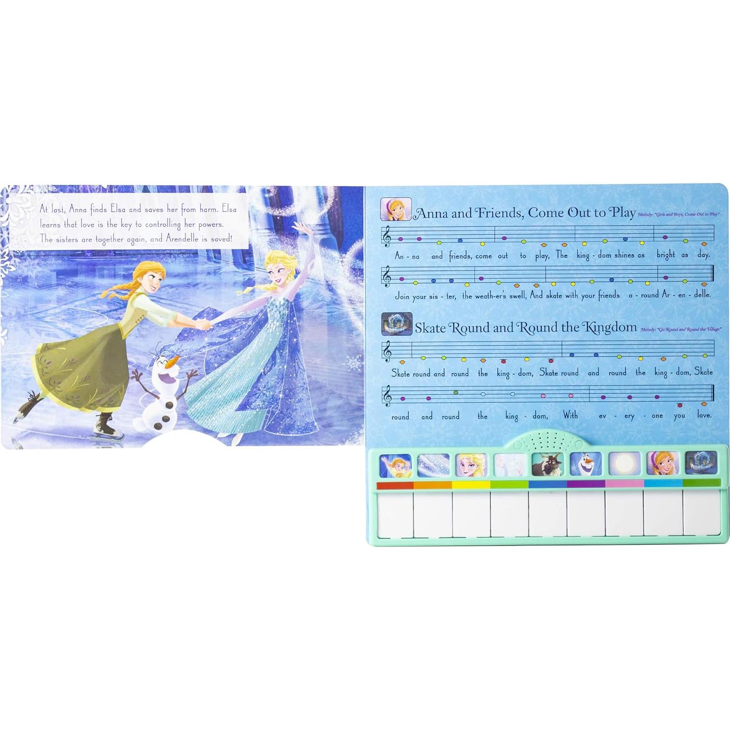 Disney Frozen Elsa, Anna, Olaf, and More! - Sing-Along Songs! Piano Songbook with Built-In Keyboard - Features "Do You want to Build a Snowman?" - PI Kids