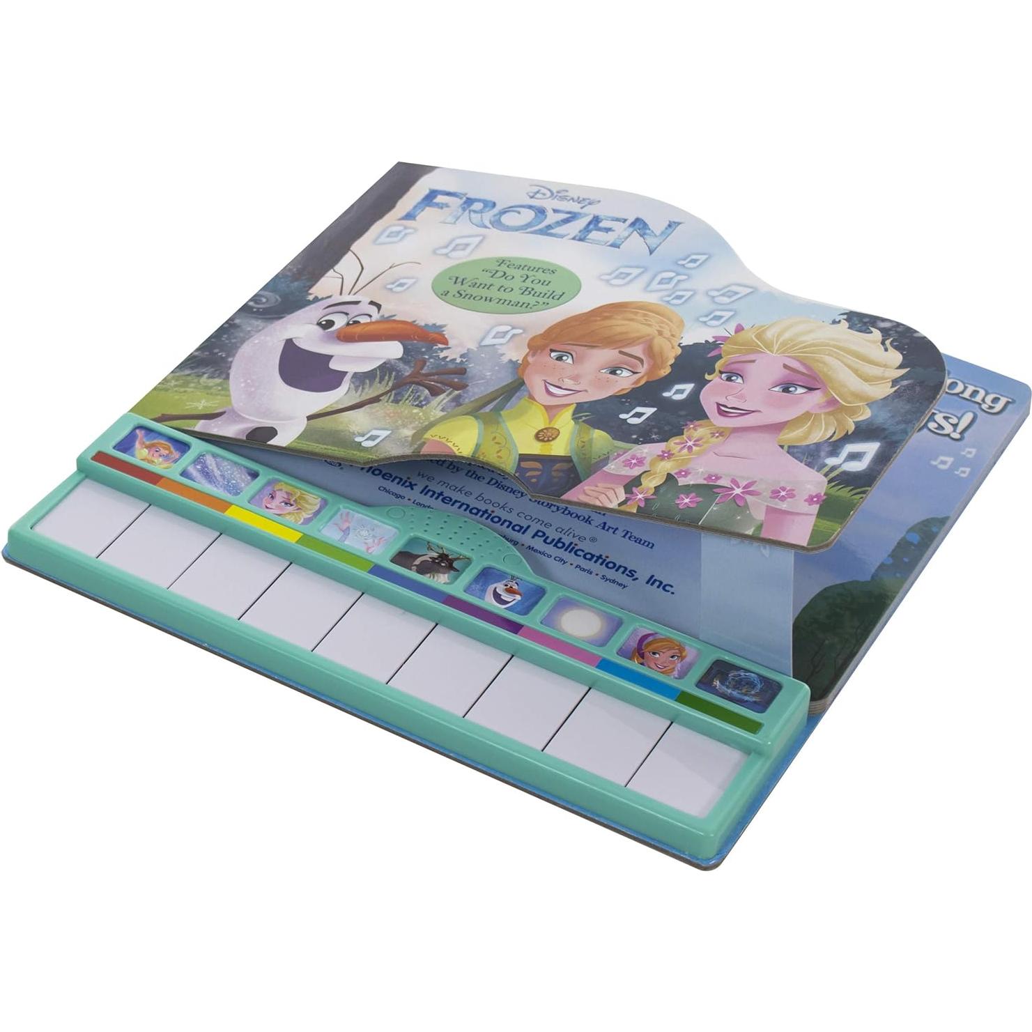 Disney Frozen Elsa, Anna, Olaf, and More! - Sing-Along Songs! Piano Songbook with Built-In Keyboard - Features "Do You want to Build a Snowman?" - PI Kids