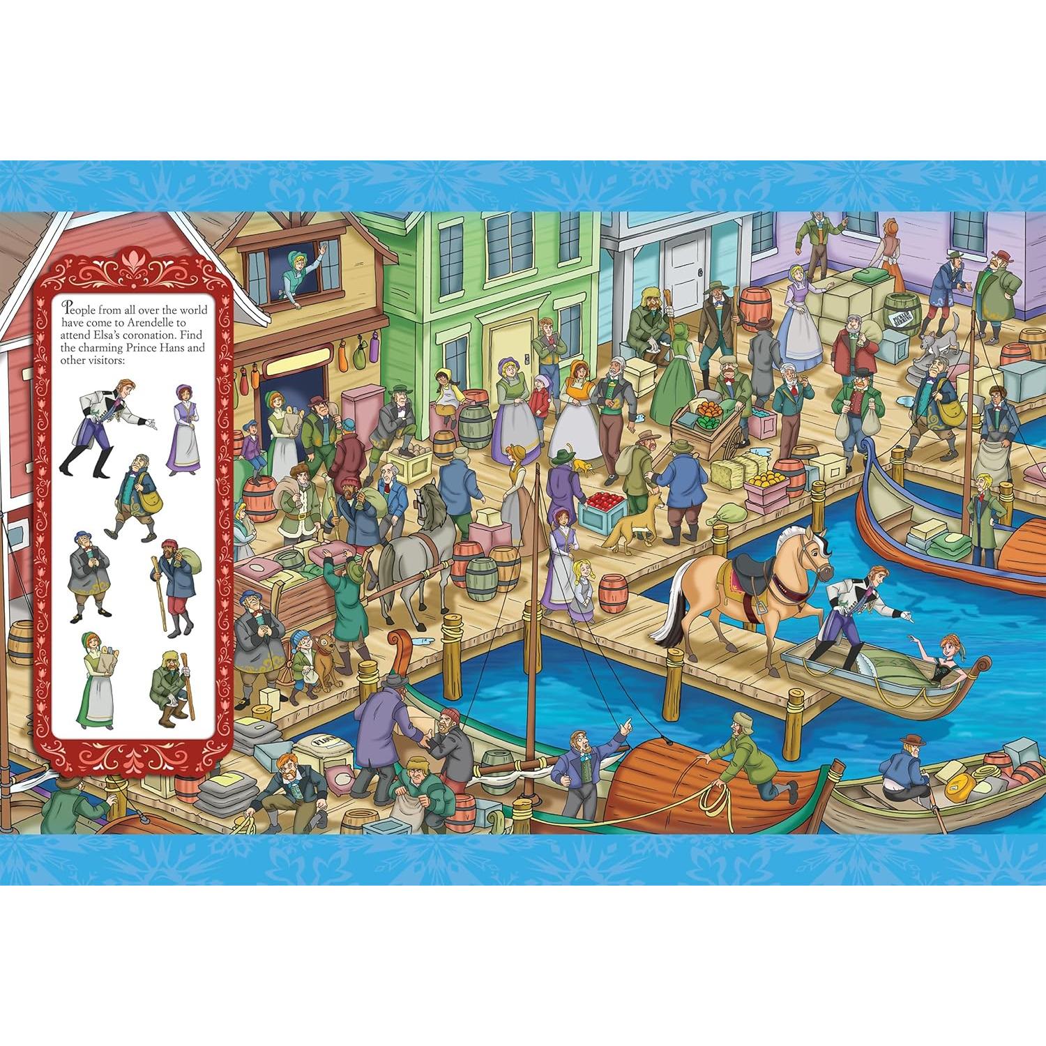 Disney Frozen Elsa, Olaf, Anna, and More! - 3D Look and Find Activity Book! - 3D Glasses Included! - PI Kids