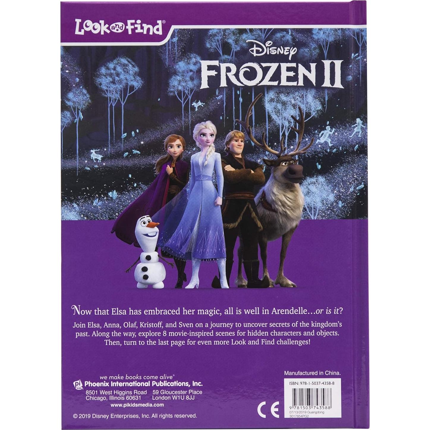Disney Frozen 2 Elsa, Anna, Olaf, and More! - Look and Find Activity Book - PI Kids