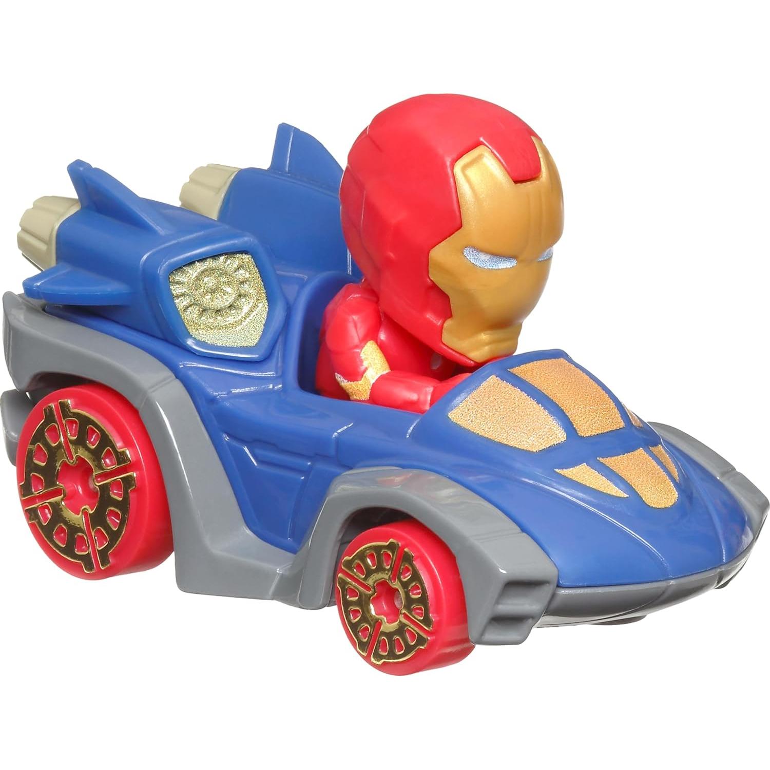 Hot Wheels RacerVerse 2-Pack Coches Metal Fundido Hulk e Iron Man