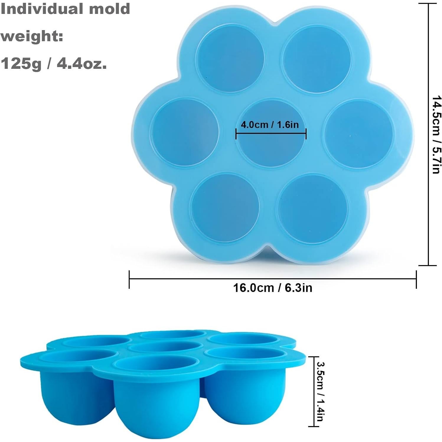 Molde de Silicona CHuangQi para Huevos 5-8 Qt con Tapa