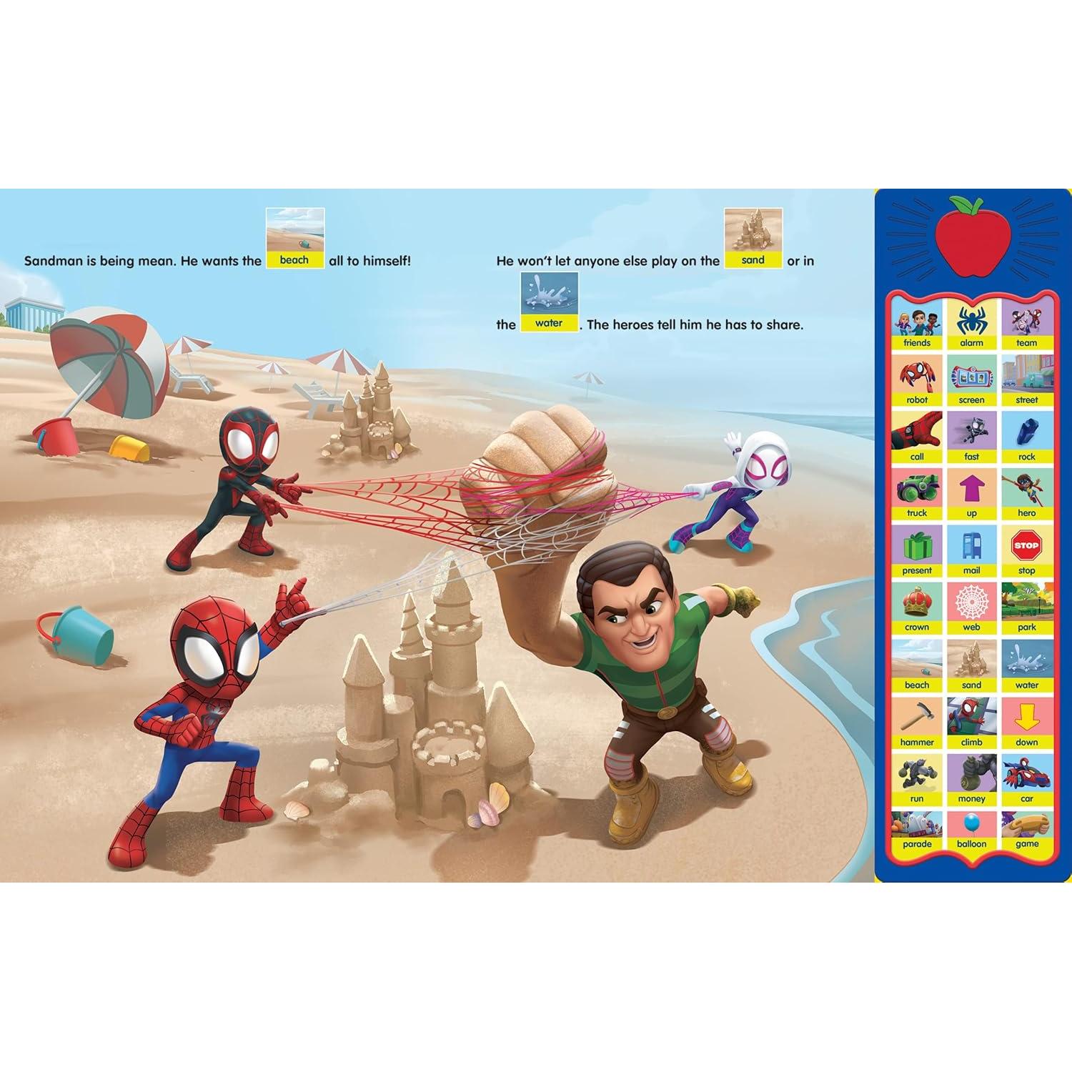 Marvel Spider-man - Spidey and His Amazing Friends - First Words! Point, Match, Listen, and Learn! 30-Button Sound Book – PI Kids
