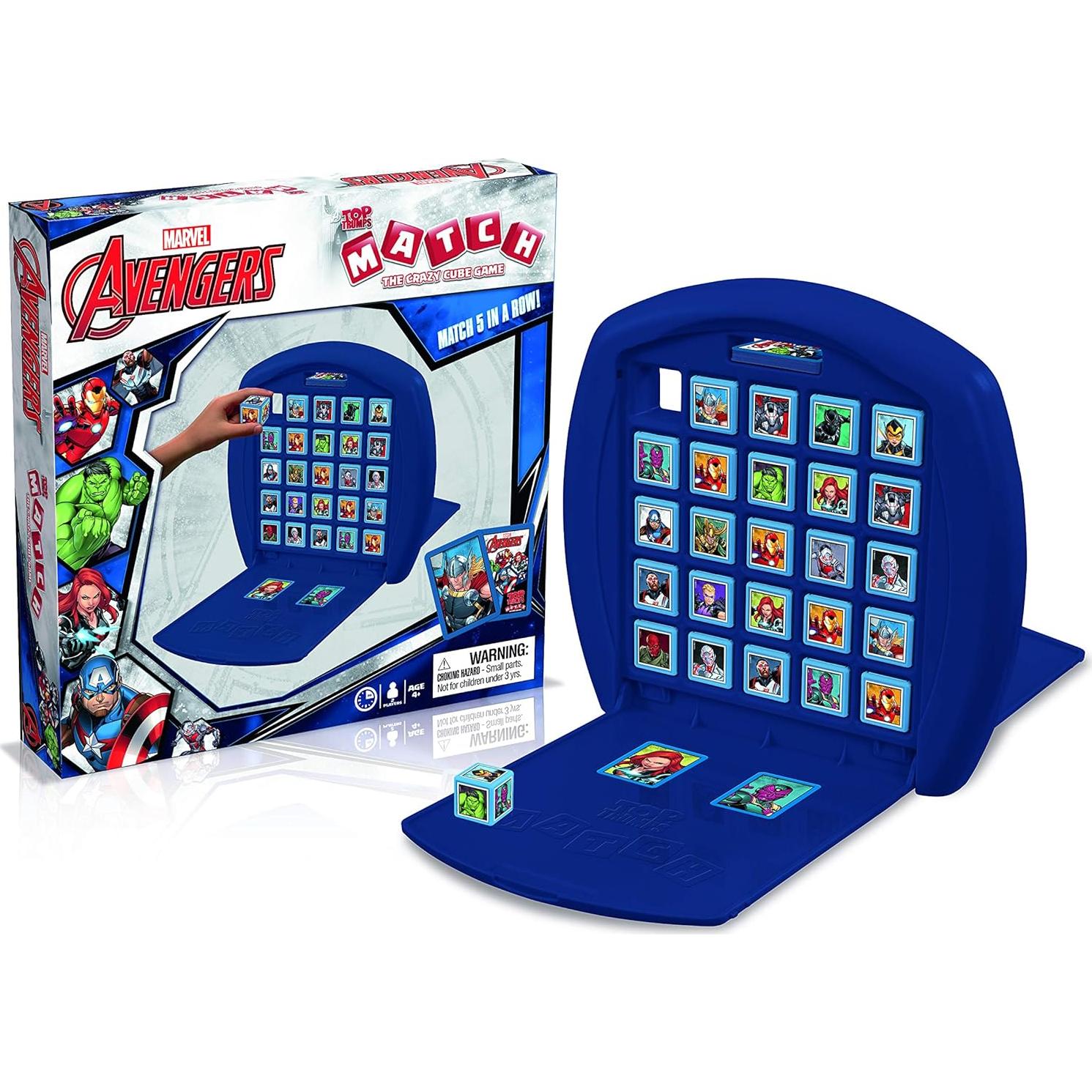 Juego de mesa Top Trumps Marvel Avengers Match - 15 personajes