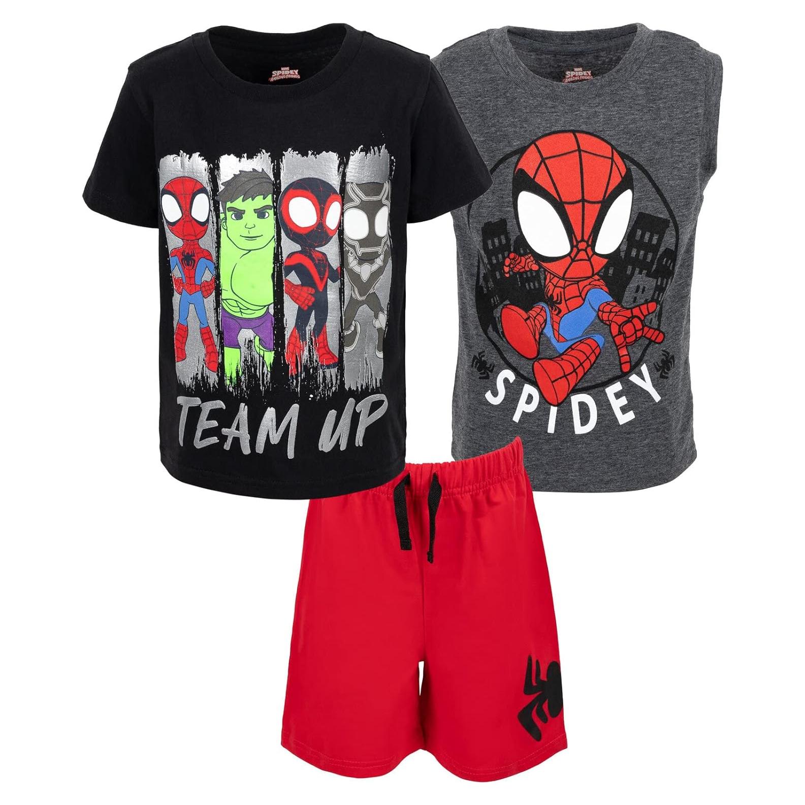 Conjunto 3 Piezas Marvel Spider-Man Niños 7-8 Años