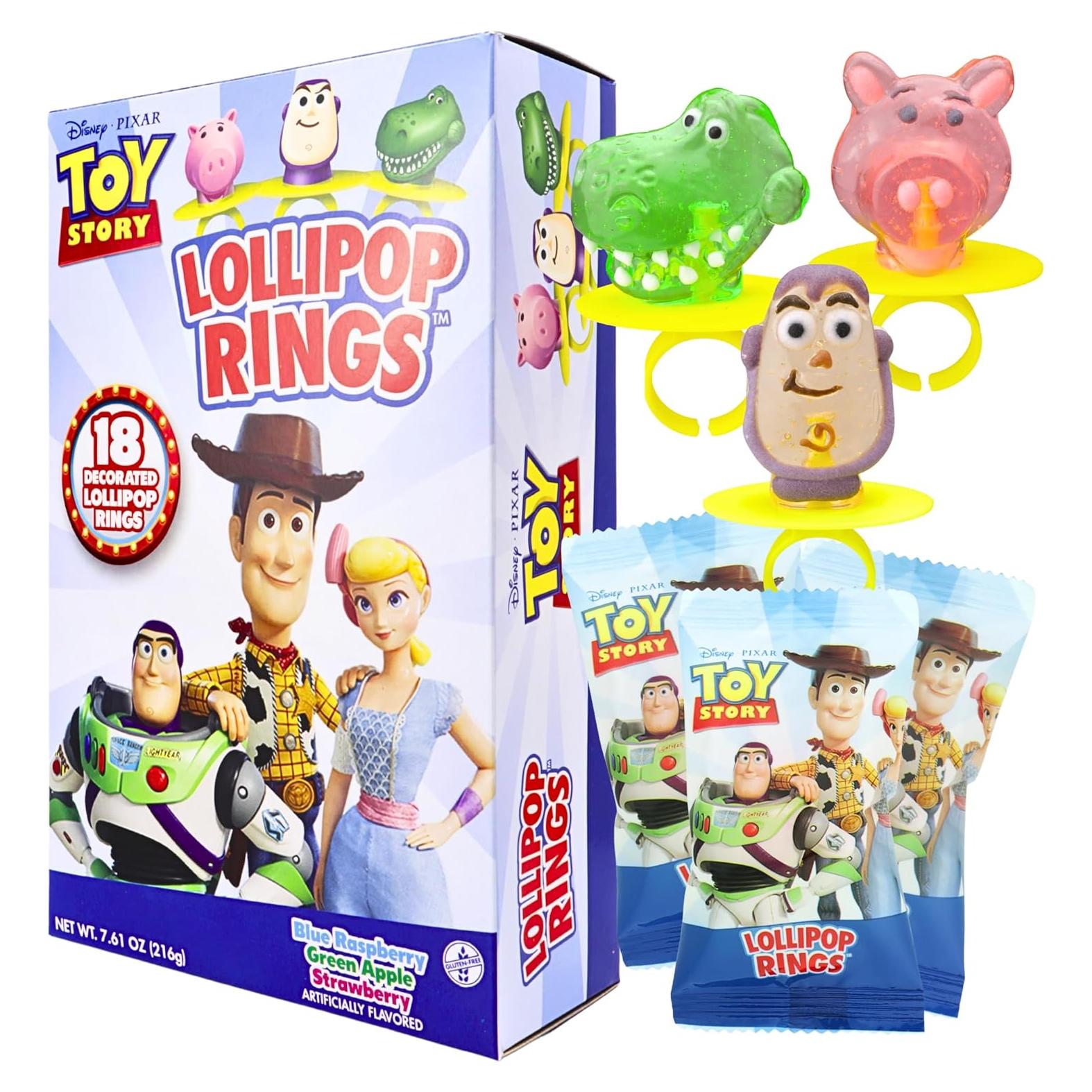 Anillos Lollipop Toy Story Imaginings 3 Paquete de 18