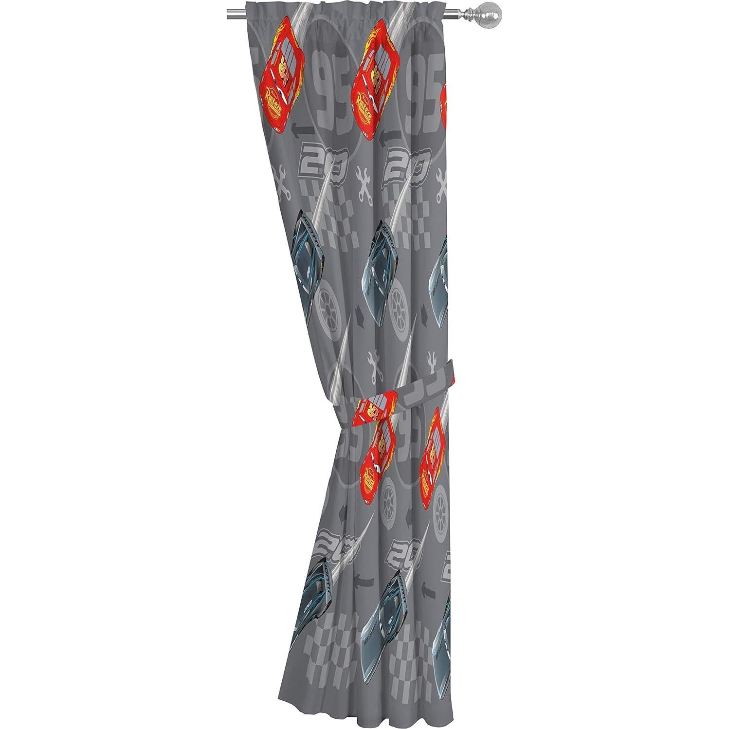 Cortinas Jay Franco Cars 63" x 42" Gris - Decoración Infantil
