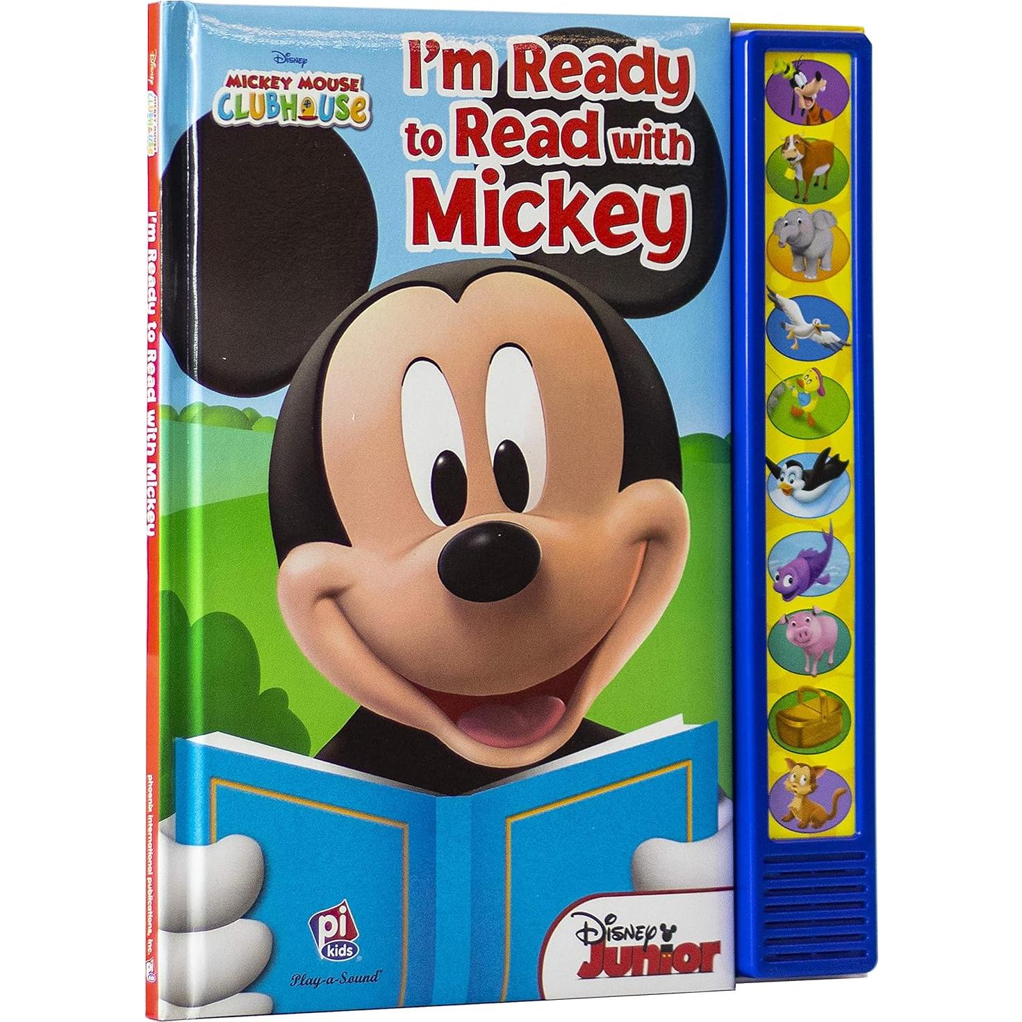 Disney Mickey Mouse Clubhouse - I'm Ready to Read With Mickey Sound Book - Play-a-Sound - PI Kids