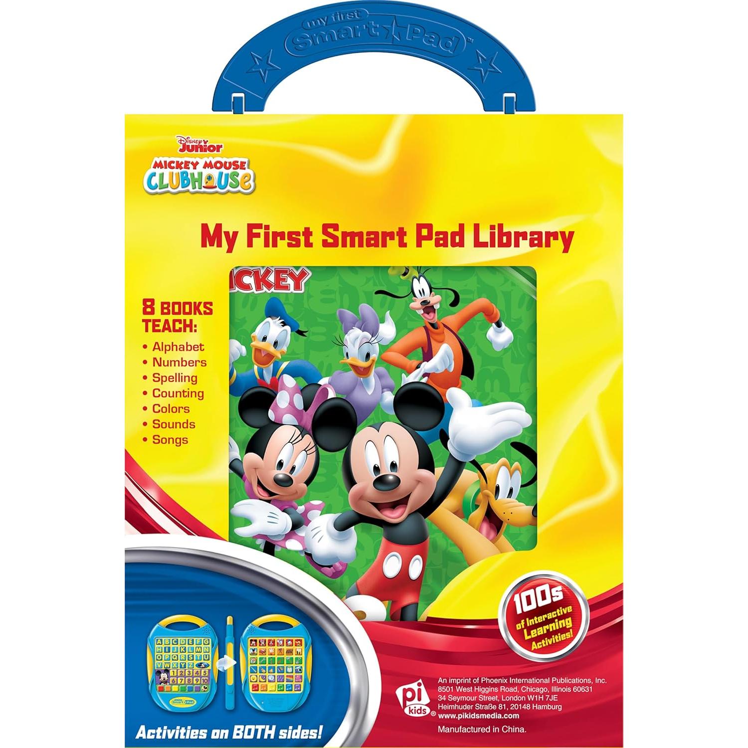 Disney Mickey Mouse Clubhouse - My First Smart Pad Electronic Activity Pad and 8-Book Library - PI Kids