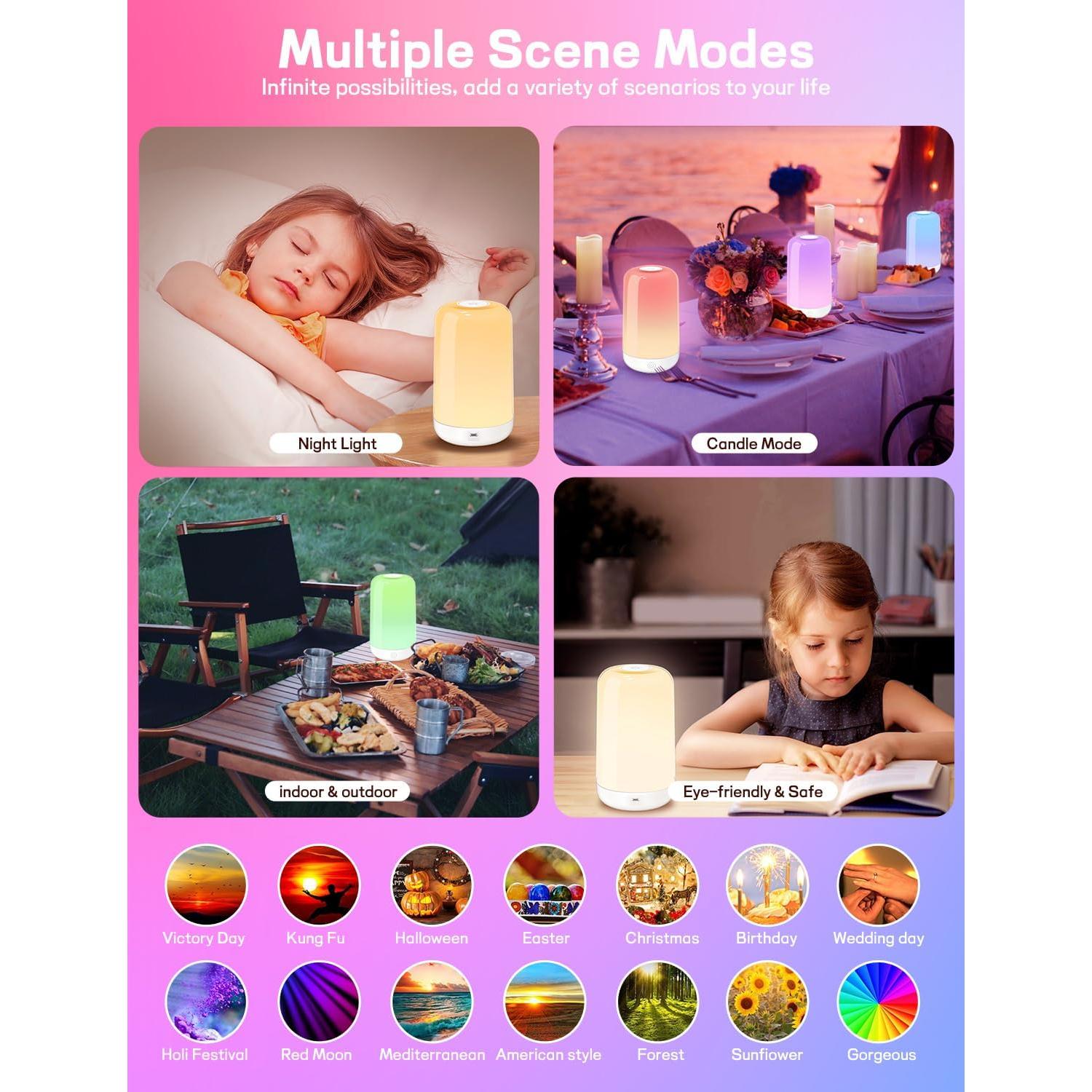 Lámpara de Mesa Táctil Zengge 3600mA LED Regulable