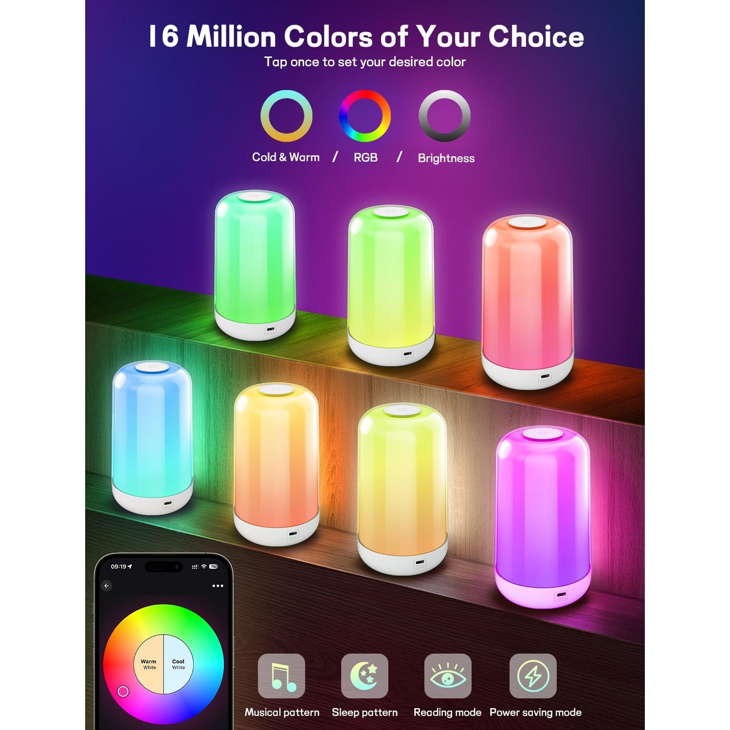 Lámpara de Mesa Táctil Zengge 3600mA LED Regulable