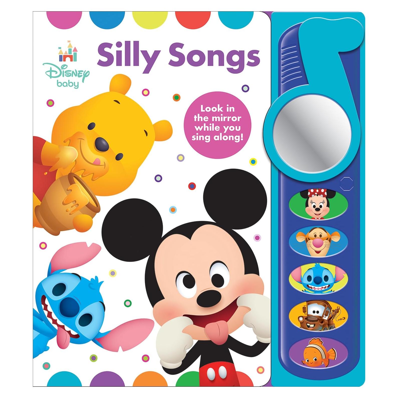 Disney Baby Mickey Mouse, Winnie, Stitch, and More! - Silly Songs Mirror Sound Book - PI Kids