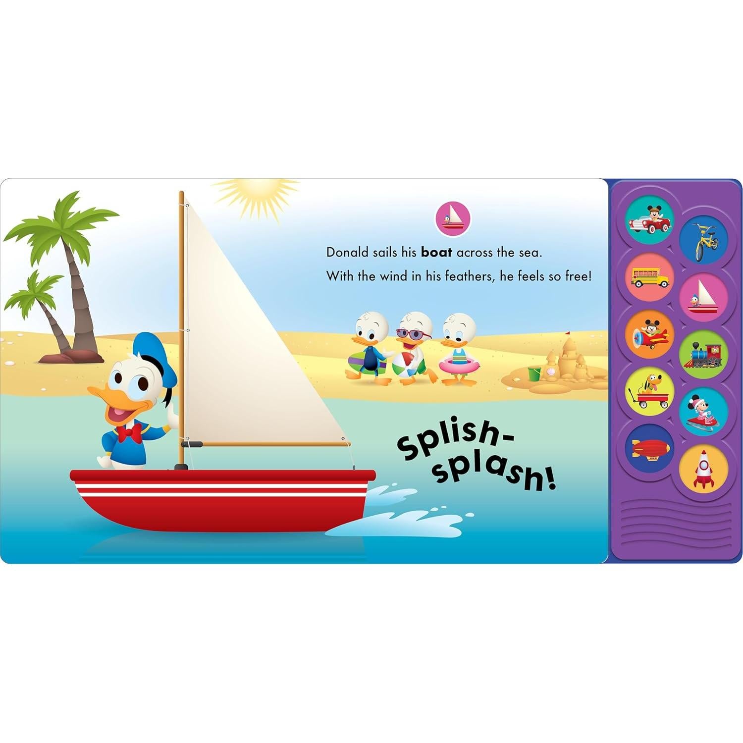 Disney Baby Mickey Mouse, Minnie, and More! - Mickey on the Move 10-Button Sound Book - PI Kids