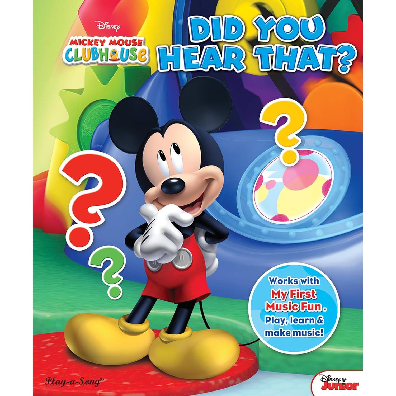 Disney Mickey Mouse Clubhouse - My First Music Fun Portable Electronic Keyboard and 8-Book Library - PI Kids