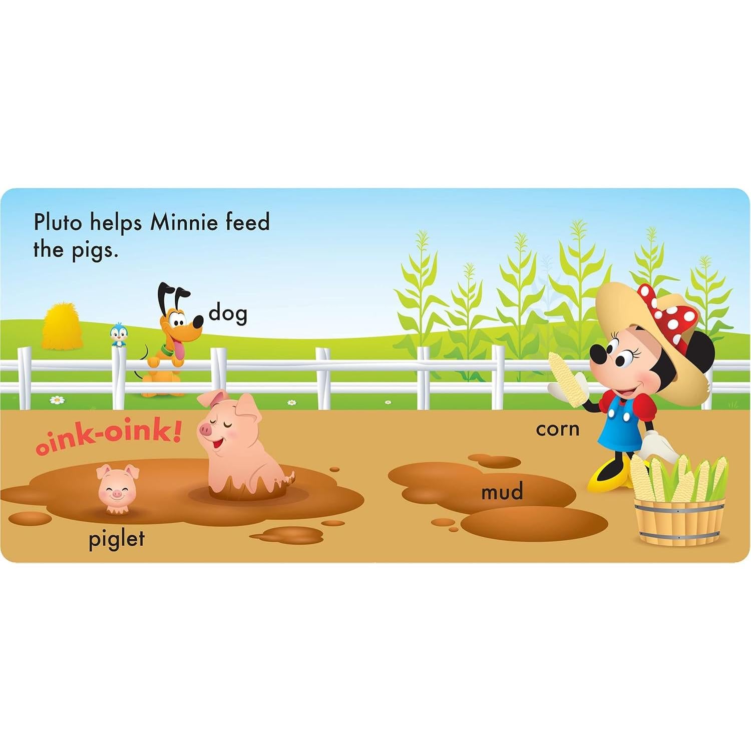 Baby Disney Mickey Mouse - Farm Friends - Kid-Proof Books - Washable, Chewable, and Durable - PI Kids