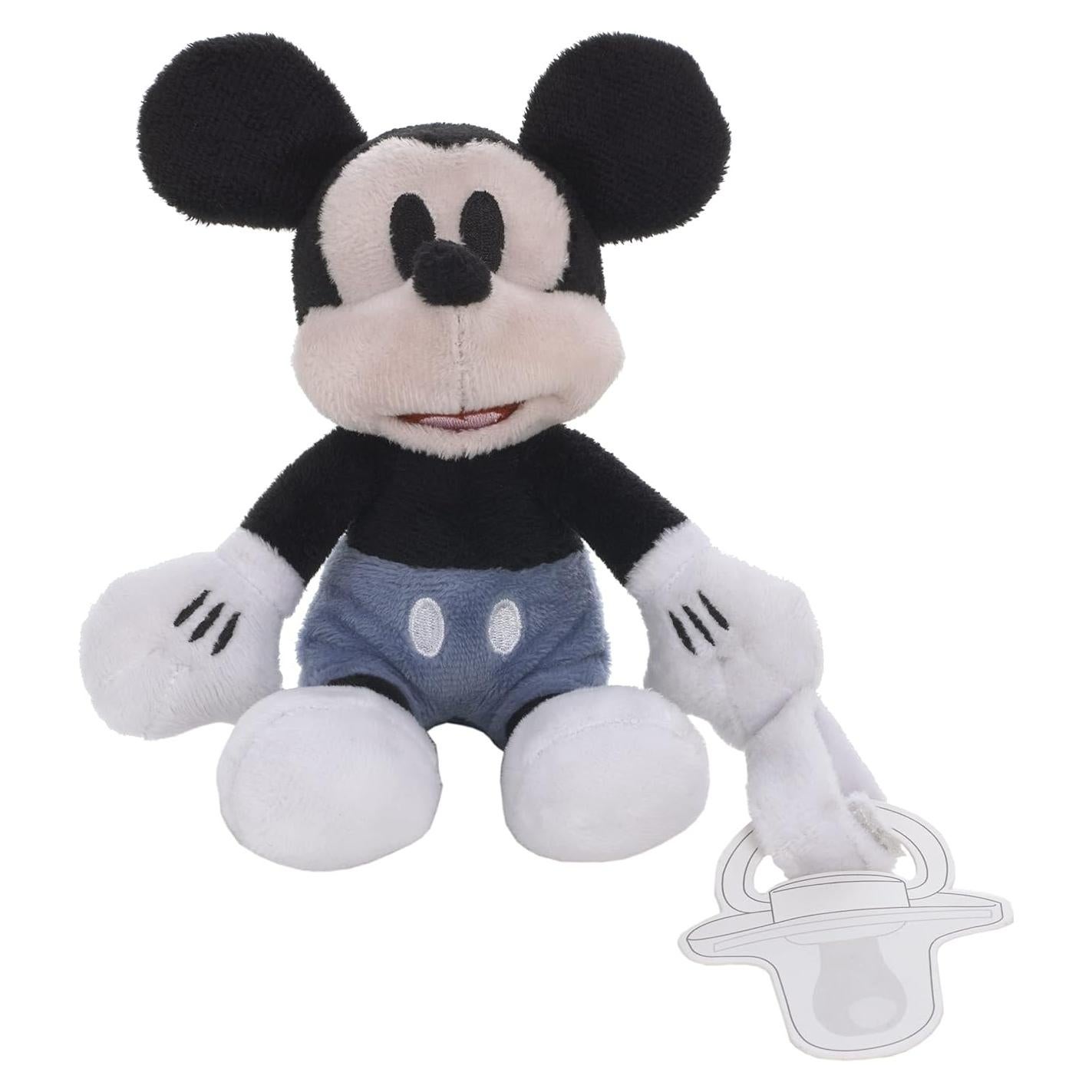 Peluche Sujetador de Chupete Mickey Mouse Disney 17,78 cm