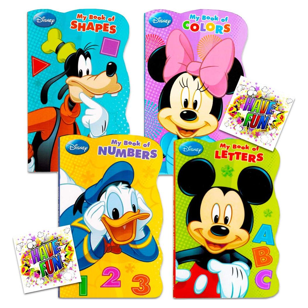 Set de 4 Libros de Cartón Disney Mickey Mouse para Niños