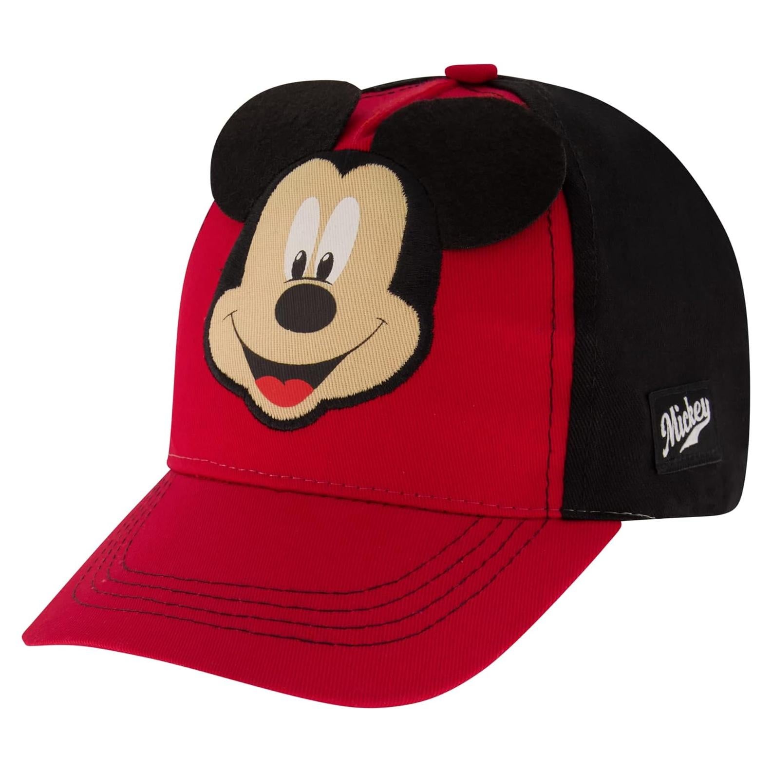 Gorra de béisbol Disney Mickey Mouse para niños 2-4T y 4-7T