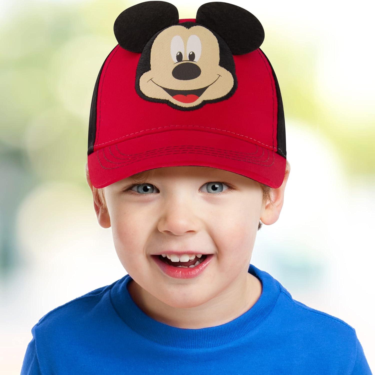 Gorra de béisbol Disney Mickey Mouse para niños 2-4T y 4-7T