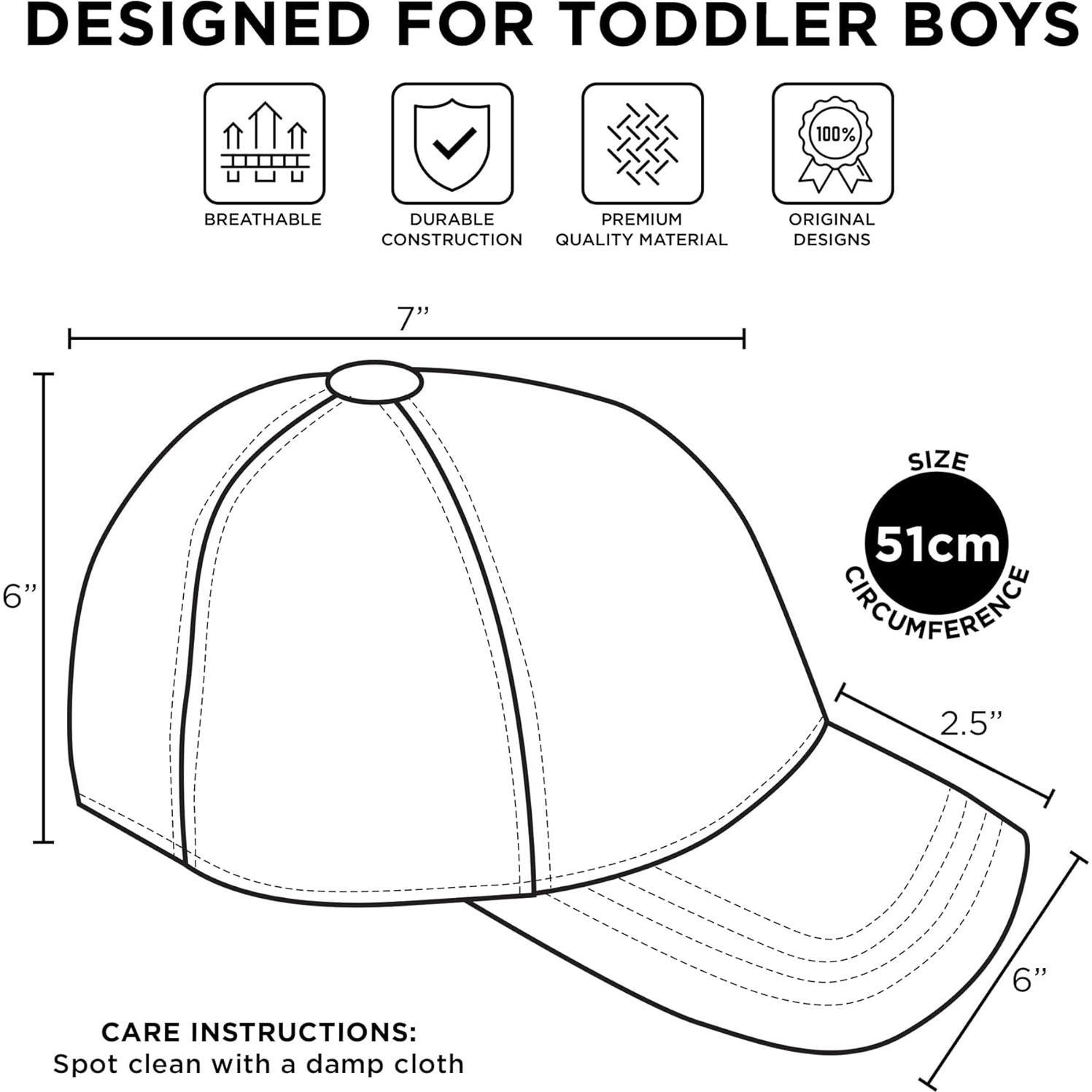 Gorra de béisbol Disney Mickey Mouse para niños 2-4T y 4-7T