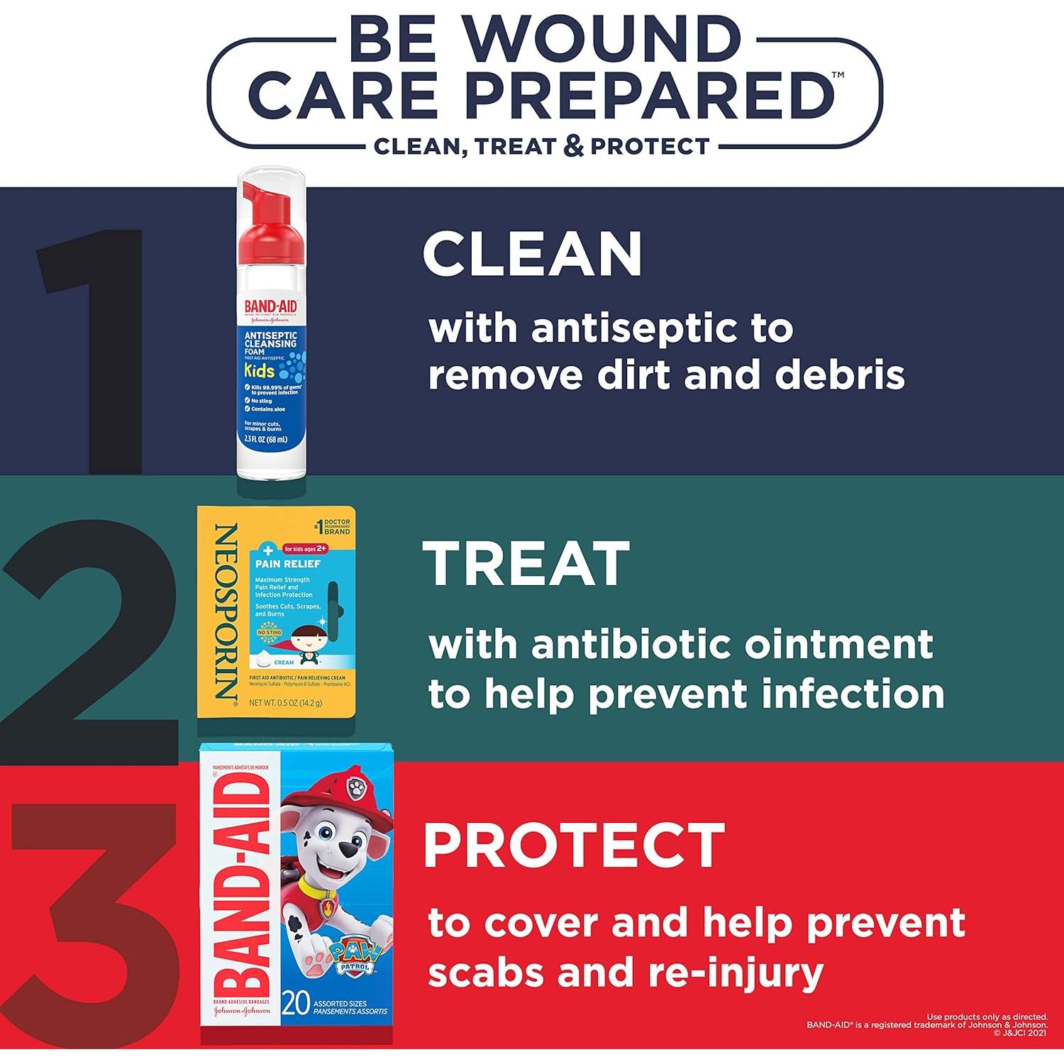 Curitas Band-Aid Mickey Mouse 20 Unidades para Niños