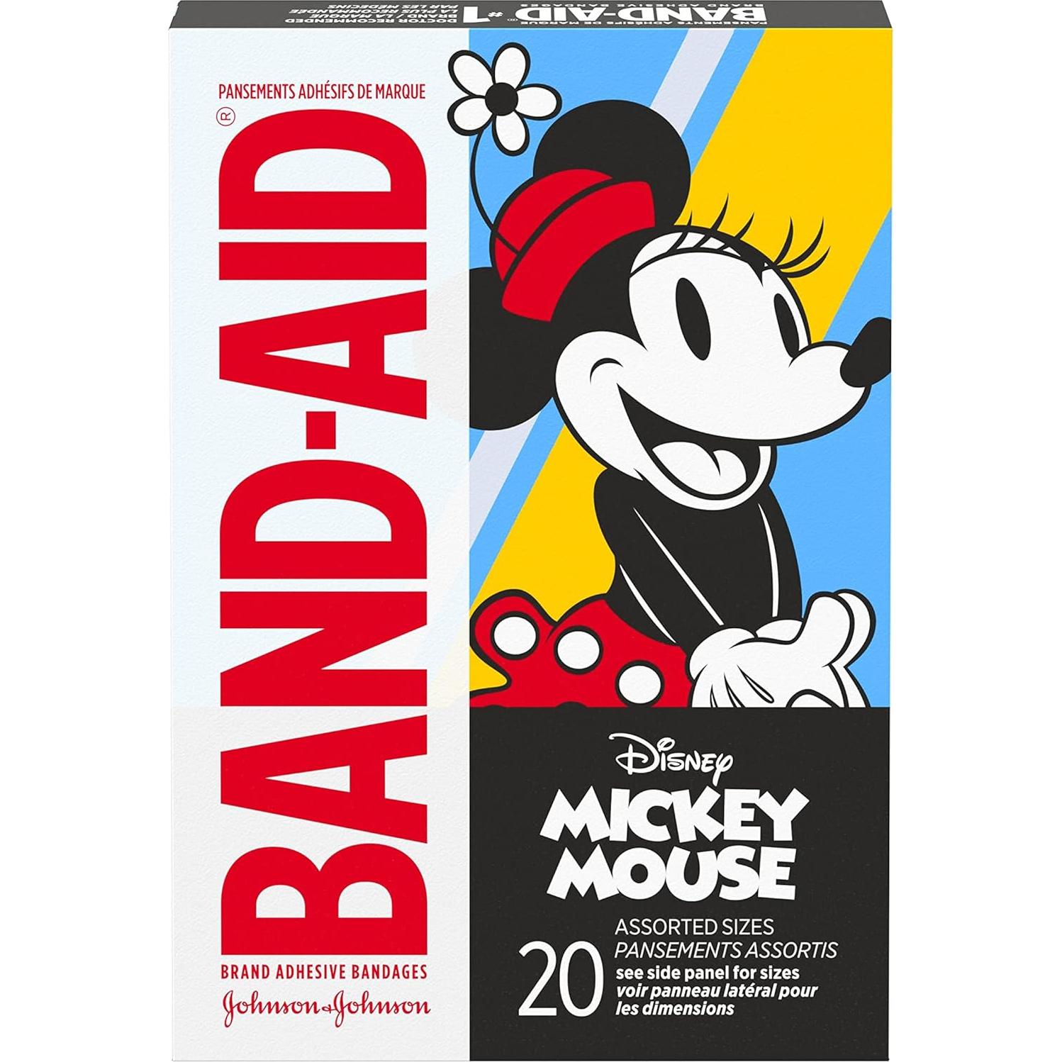 Curitas Band-Aid Mickey Mouse 20 Unidades para Niños